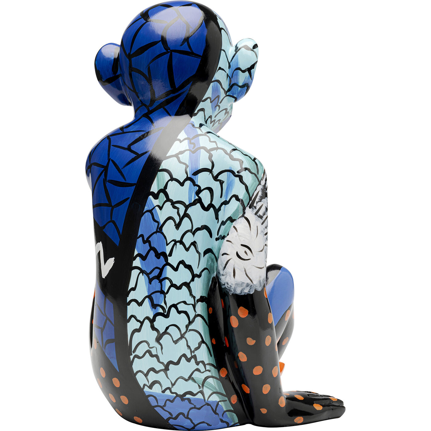Фигура декоративная Graffiti Monkey Blue 39cm