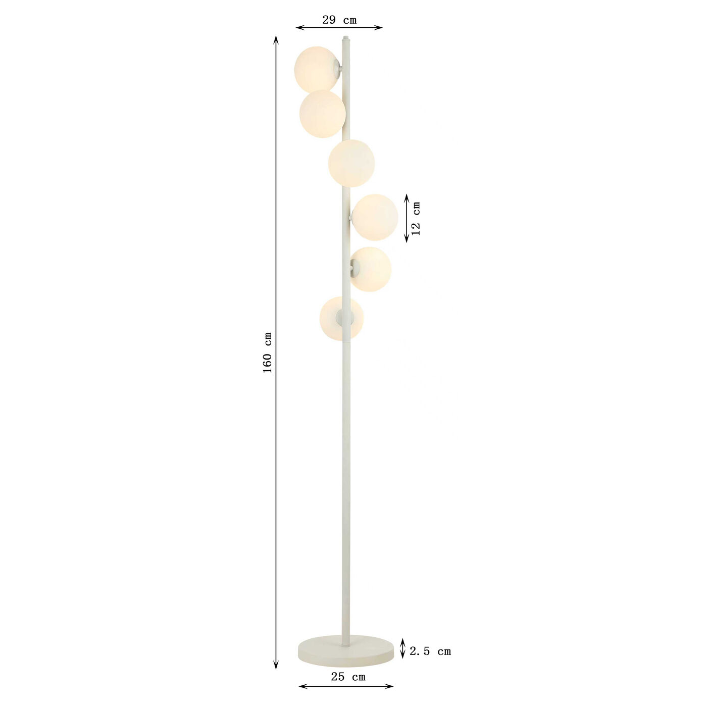 Светильник напольный Scala Balls 160cm