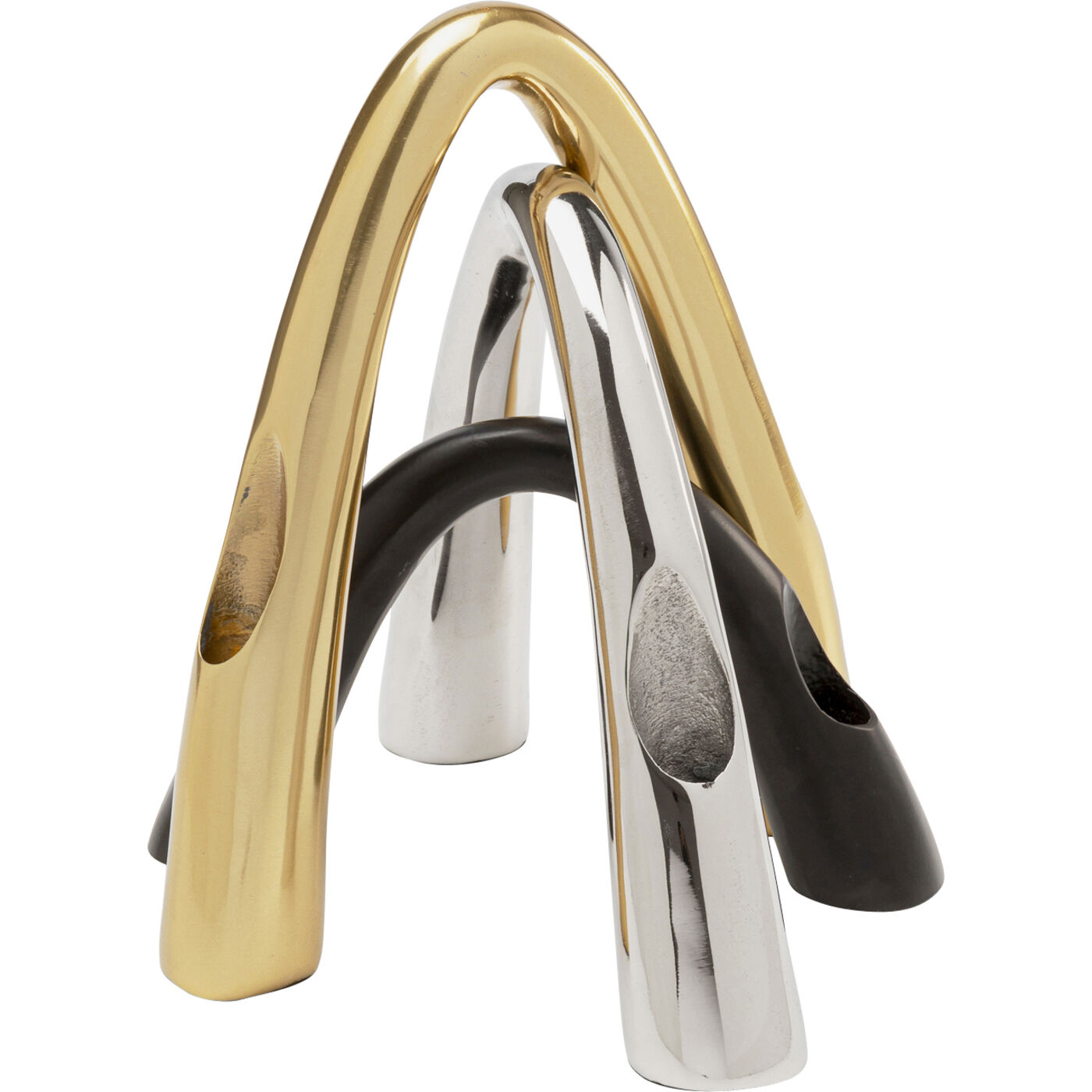 Подсвечник Bow Duo Gold 25cm