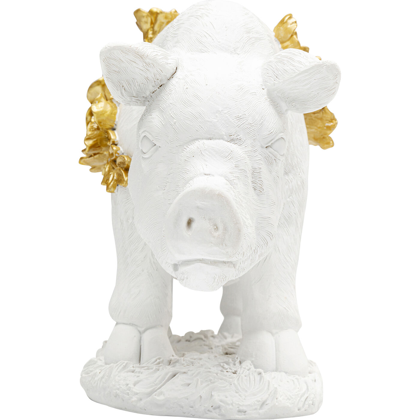 Фигура декоративная Flower Pig White 21cm
