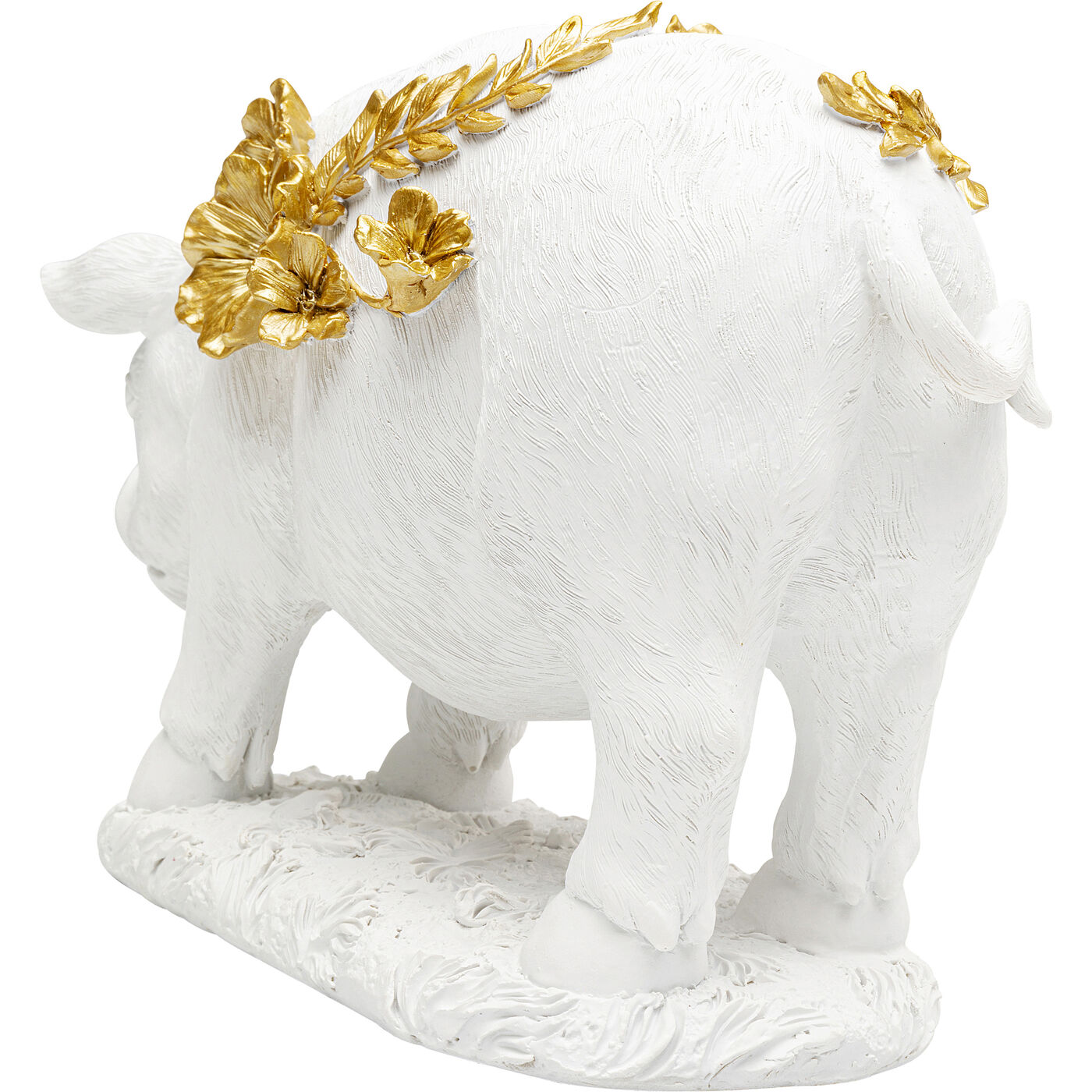 Фигура декоративная Flower Pig White 21cm
