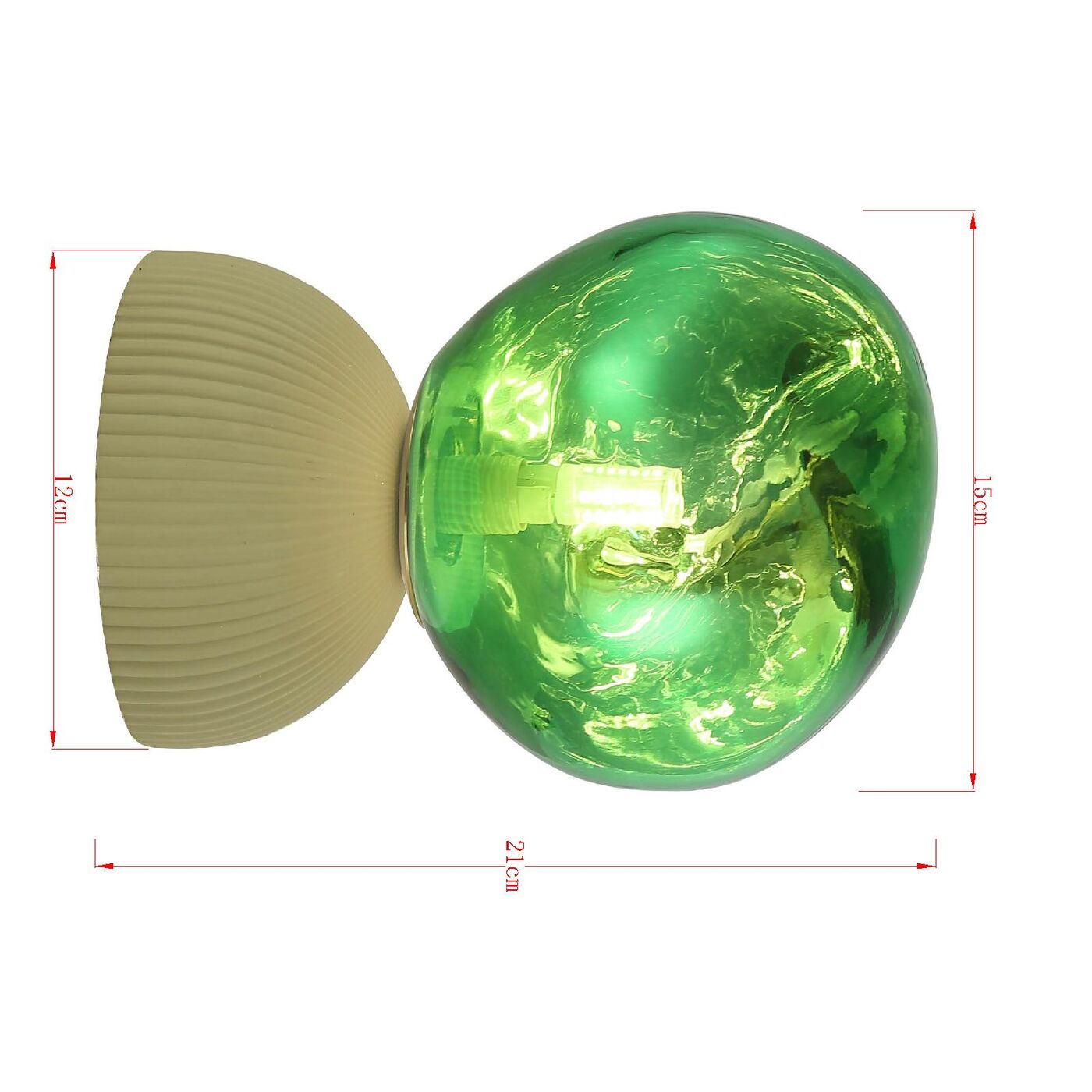 Светильник настольный Magic Ball Green 21cm