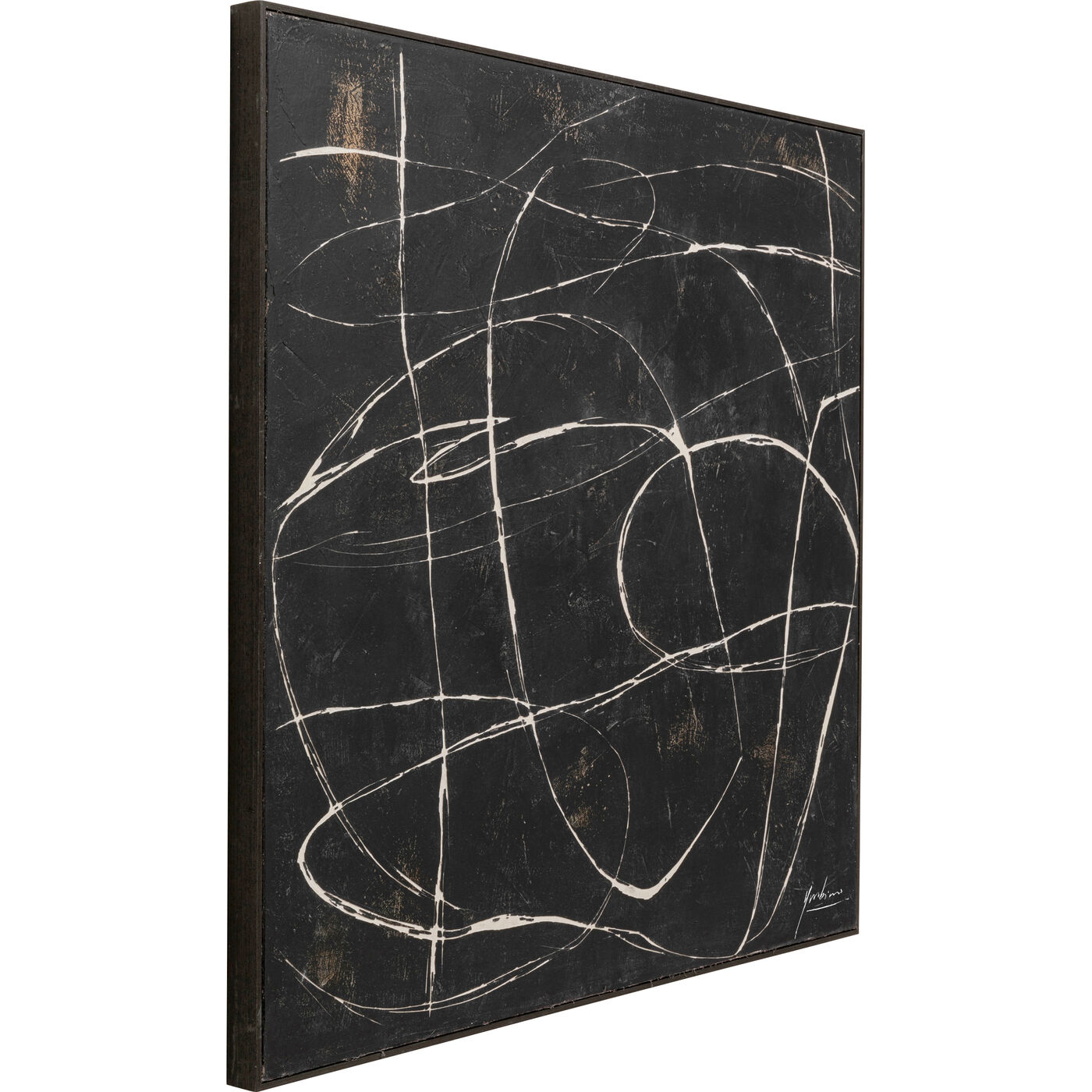 Картина на холсте Sketch Black 120x120cm