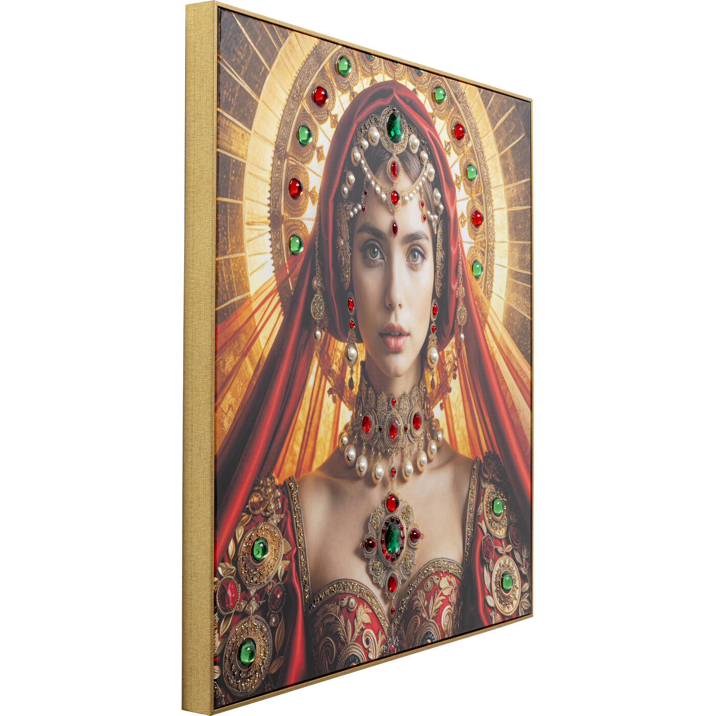 Картина в раме Muse Halo Lady 100x100cm