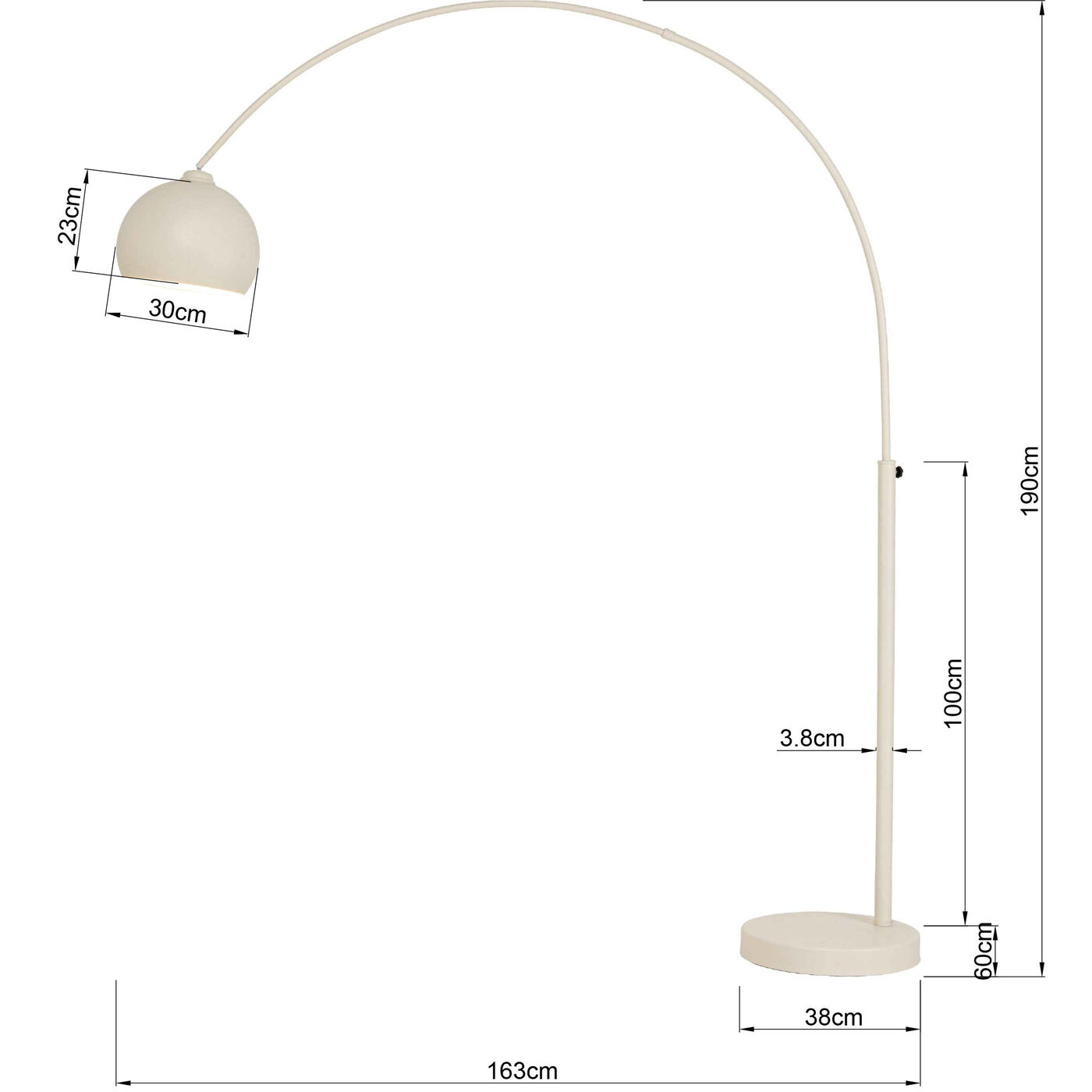 Светильник напольный Lounge Small Deal Eco Greige 175cm
