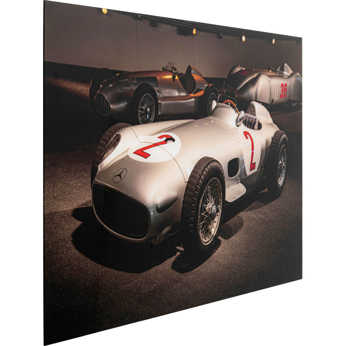 Картина стеклянная Automotive Race 120x80cm