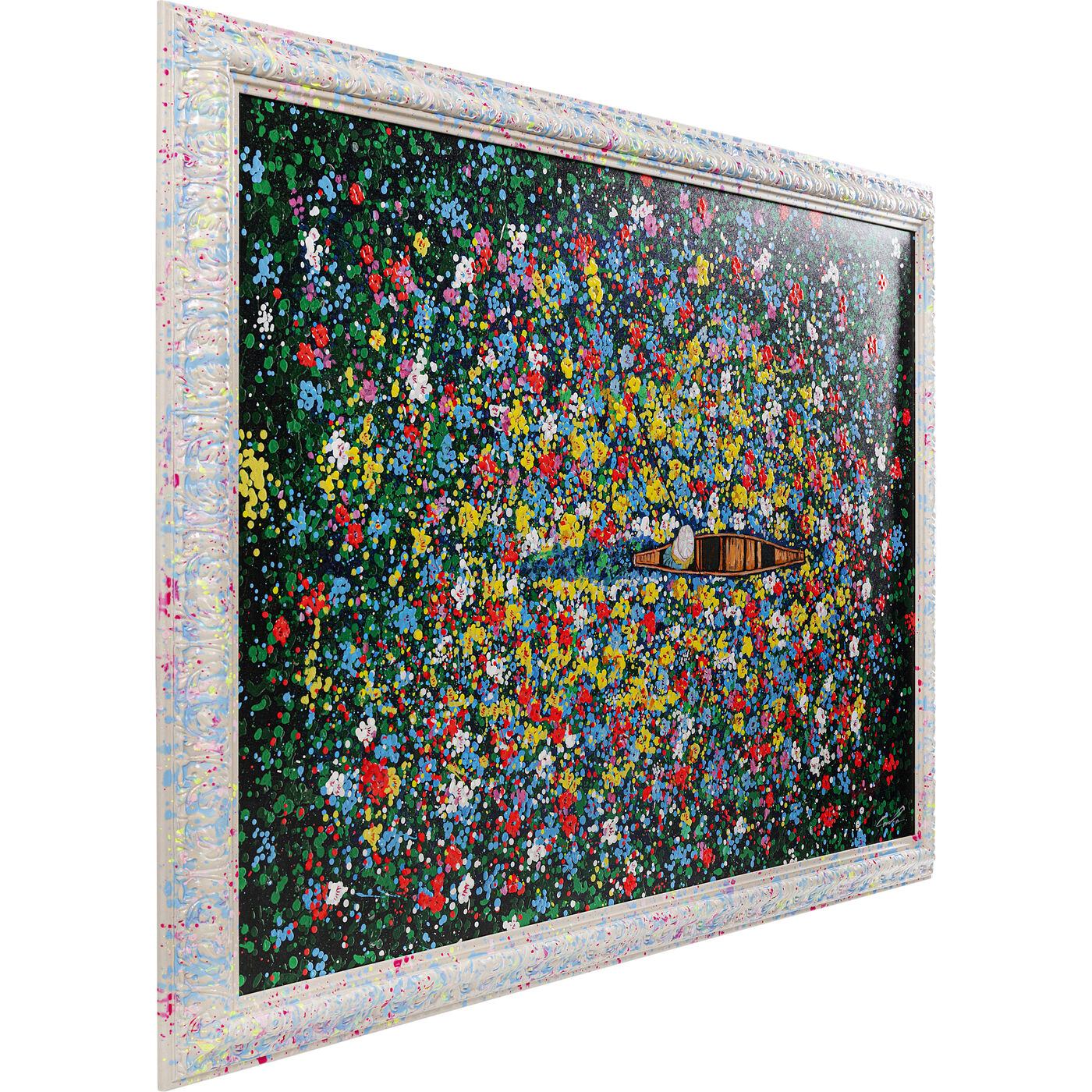 Картина в раме Floating Flower Market 150x100cm