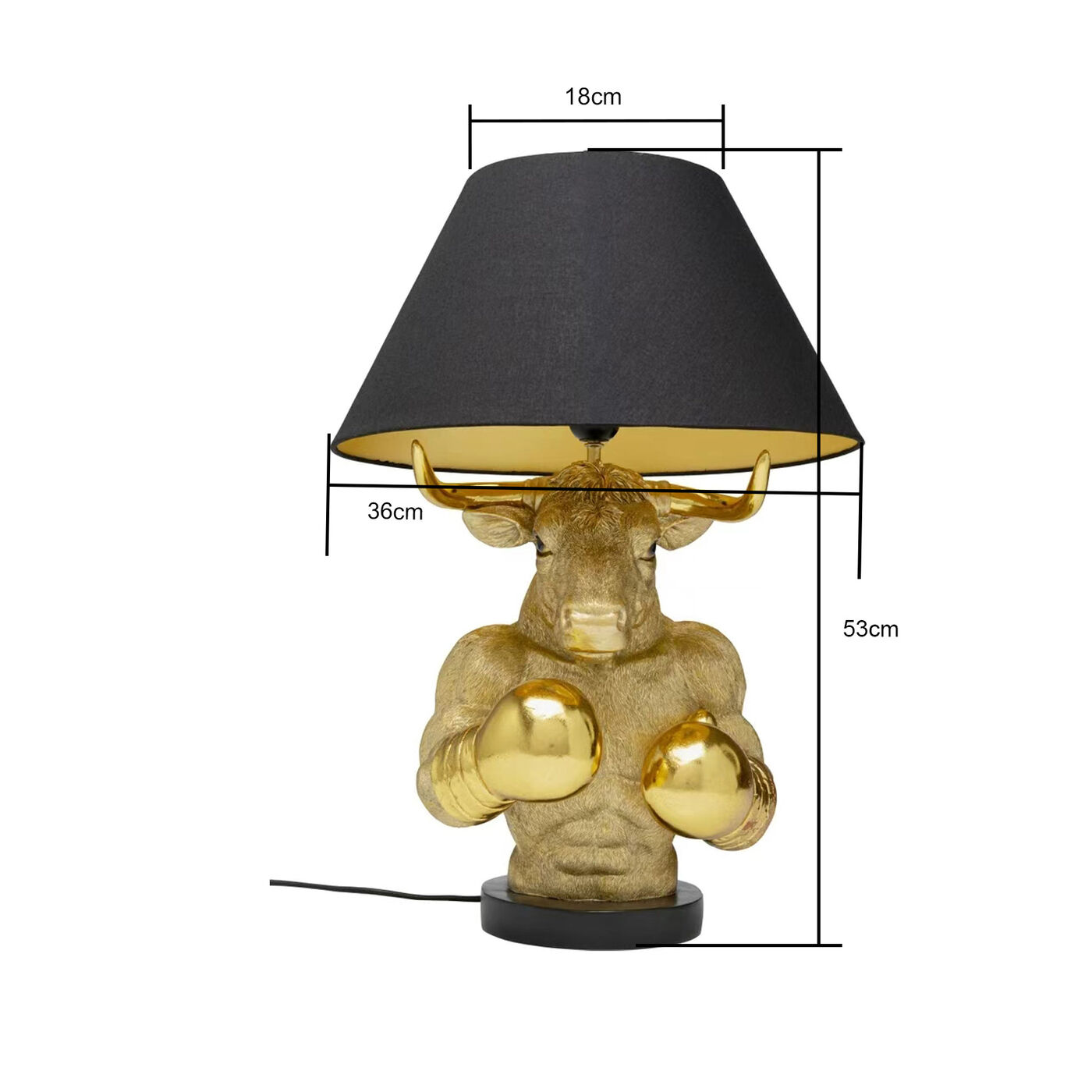 Светильник настольный Boxer Bull 53cm