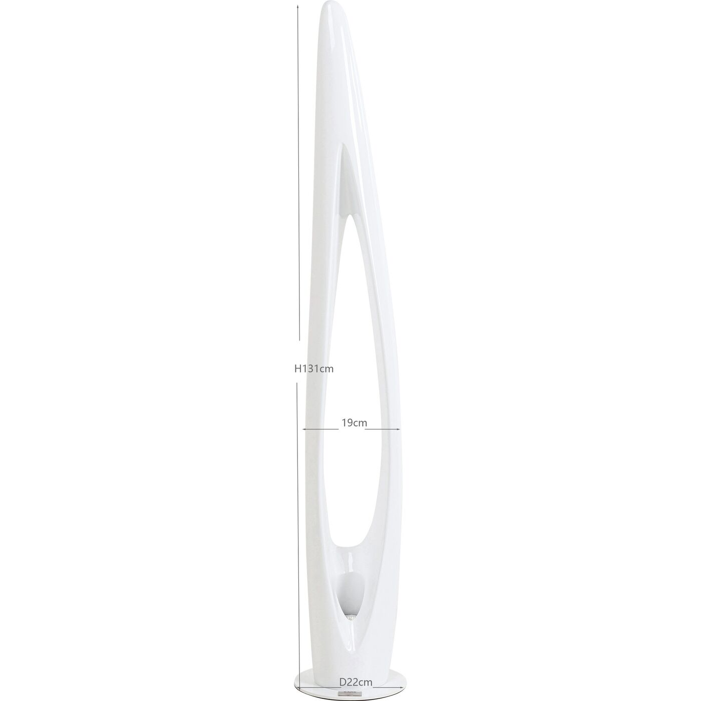 Светильник напольный  KARE x Karim Rashid Flow Flame White 132 см