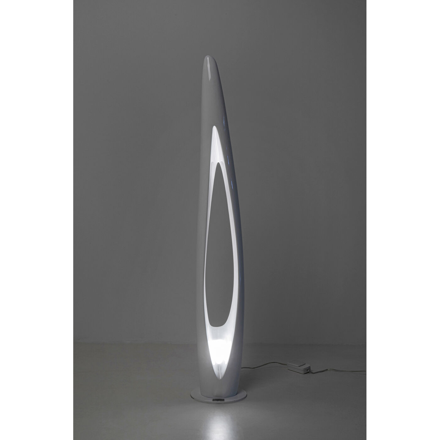 Светильник напольный  KARE x Karim Rashid Flow Flame White 132 см