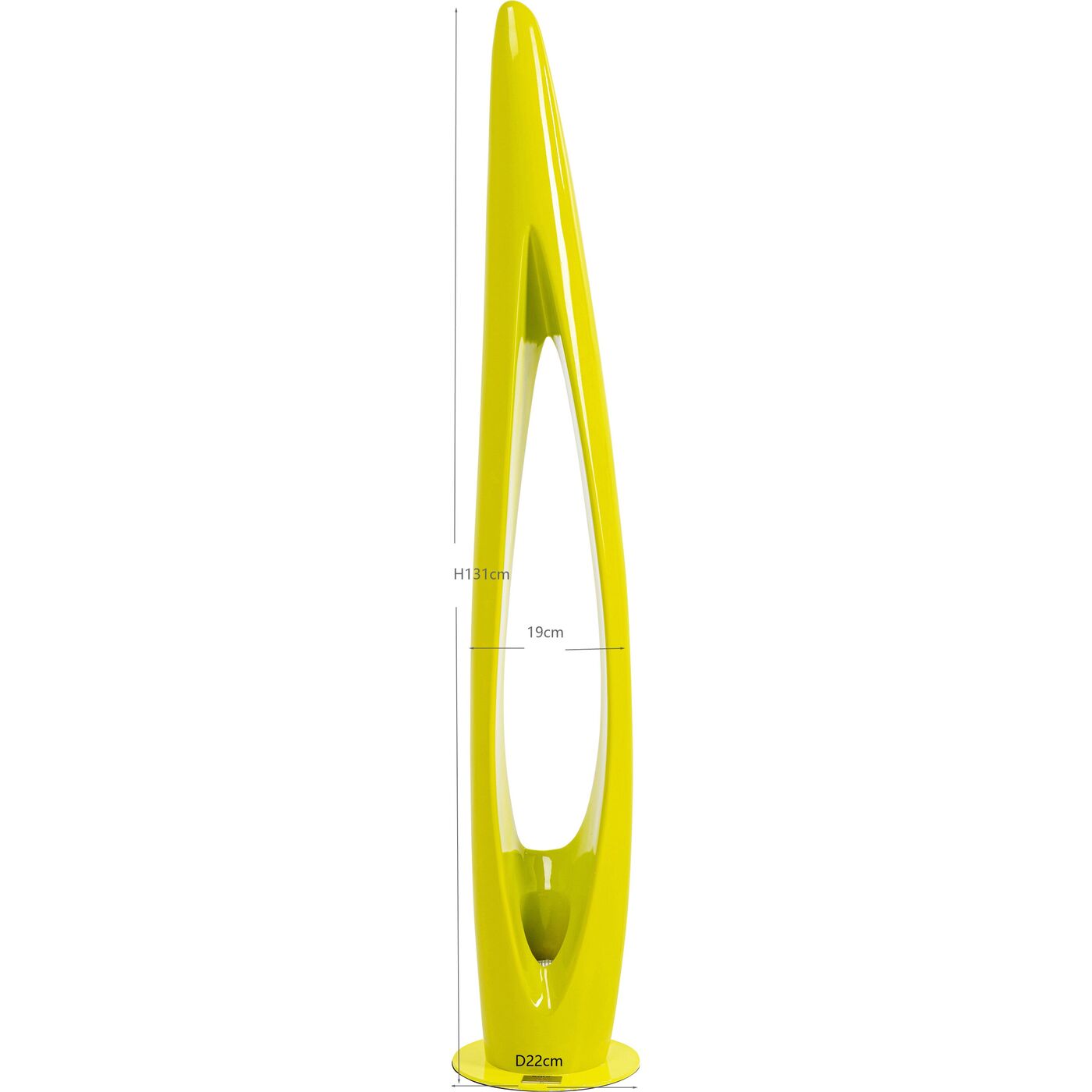 Светильник напольный  KARE x Karim Rashid Flow Flame Green 132 см