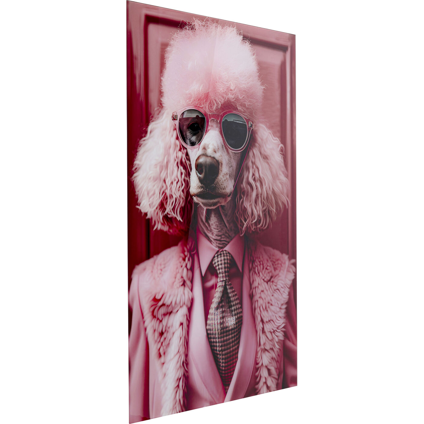 Картина стеклянная Pink Poodle 80x120cm