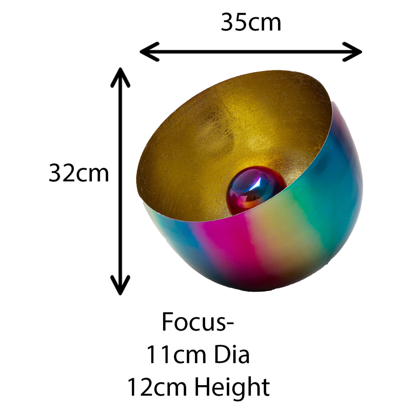Светильник напольный Rainbow Gold Ø35cm