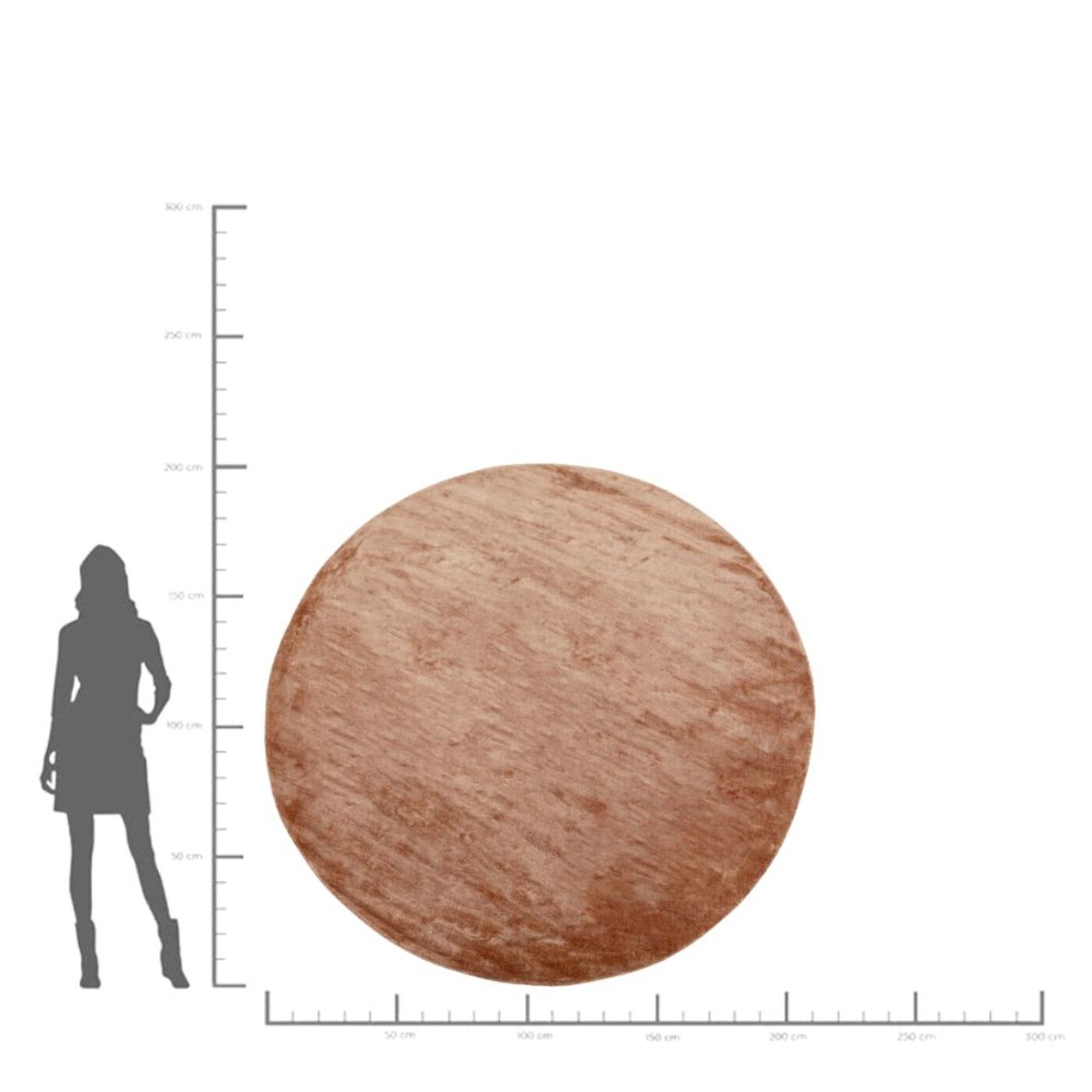 Ковер Cosy Brown Ø200cm