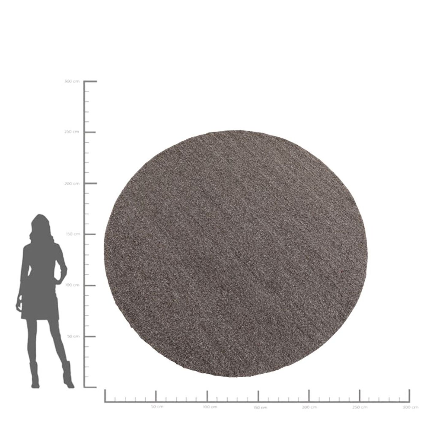 Ковер Boucara Grey/Brown Ø250cm