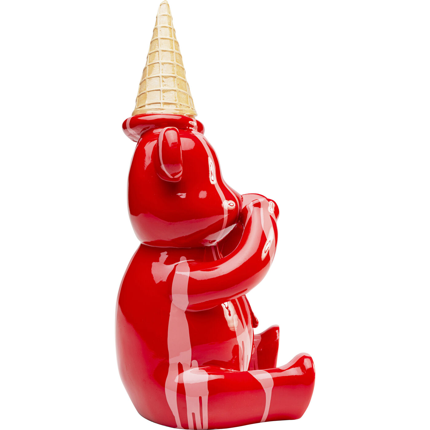 Фигура декоративная Sitting Gelato Bear Red 37cm