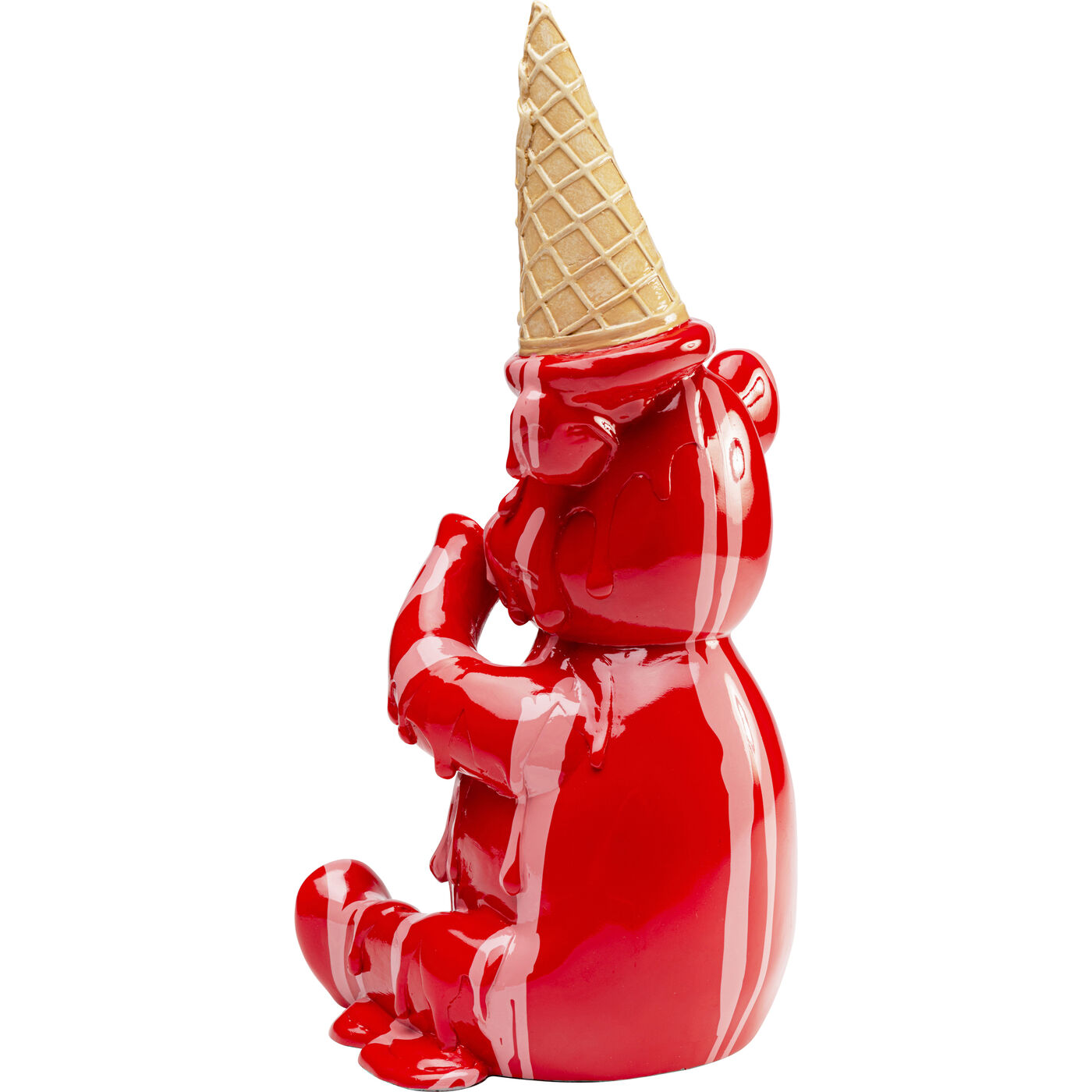 Фигура декоративная Sitting Gelato Bear Red 37cm