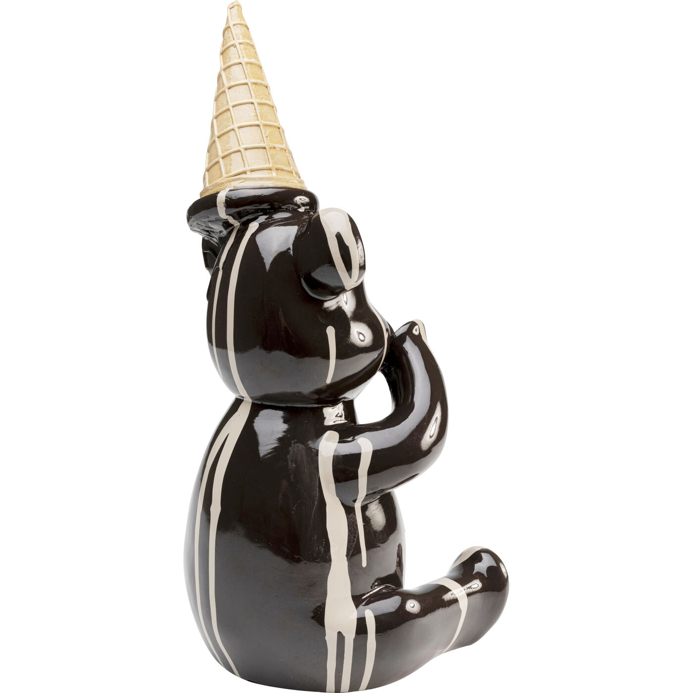 Фигура декоративная Sitting Gelato Bear Black 37cm