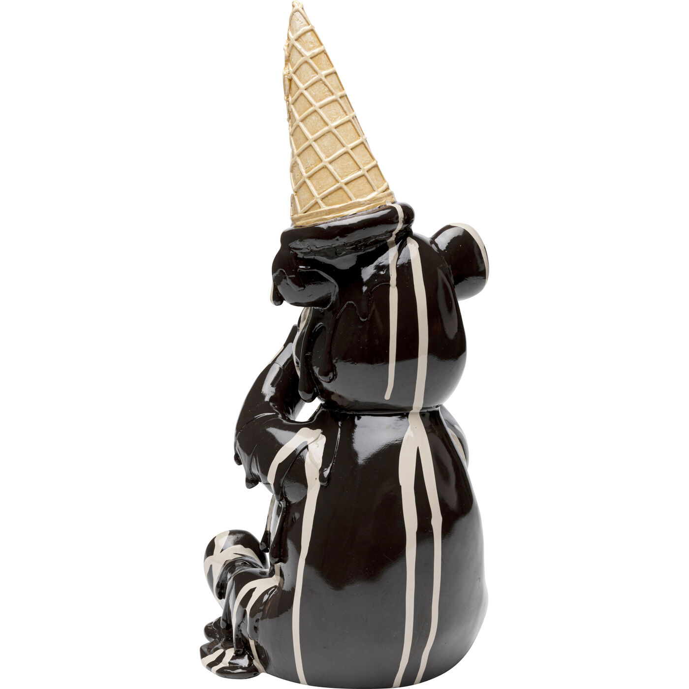 Фигура декоративная Sitting Gelato Bear Black 37cm