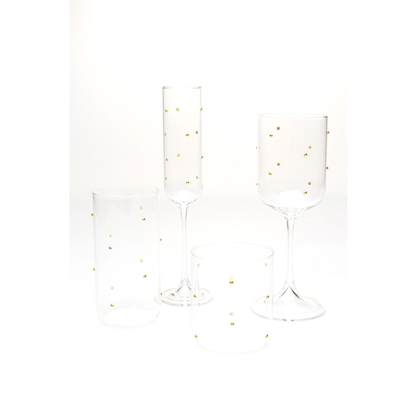 Бокал для шампанского Glam Dots 25cm