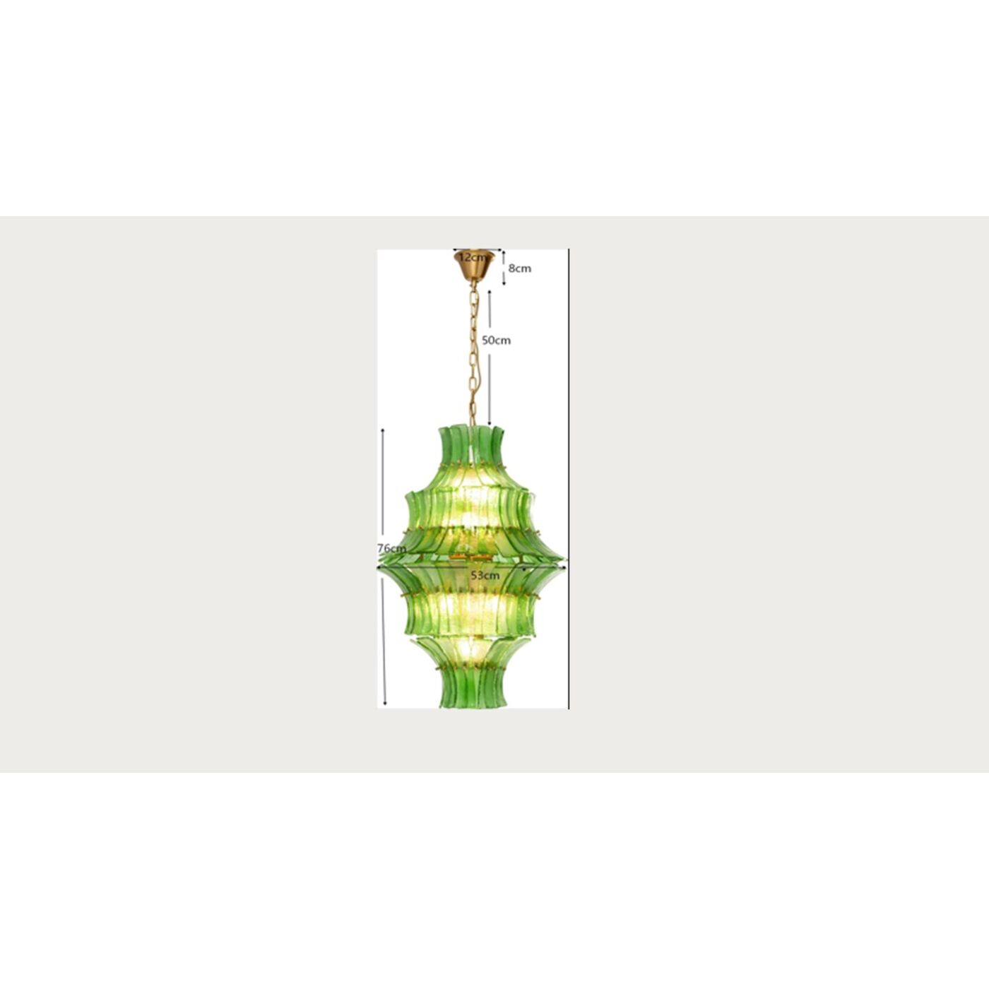 Светильник подвесной Venezia Double Green Ø53cm
