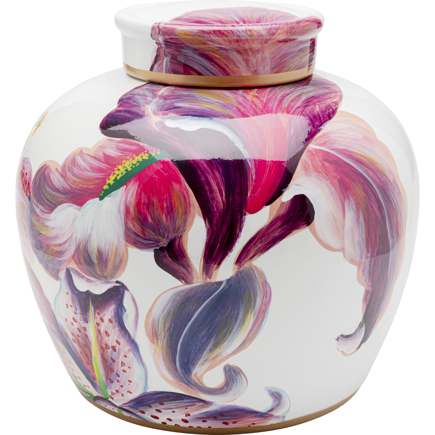 Банка декоративная Lillies Pink Ø27cm