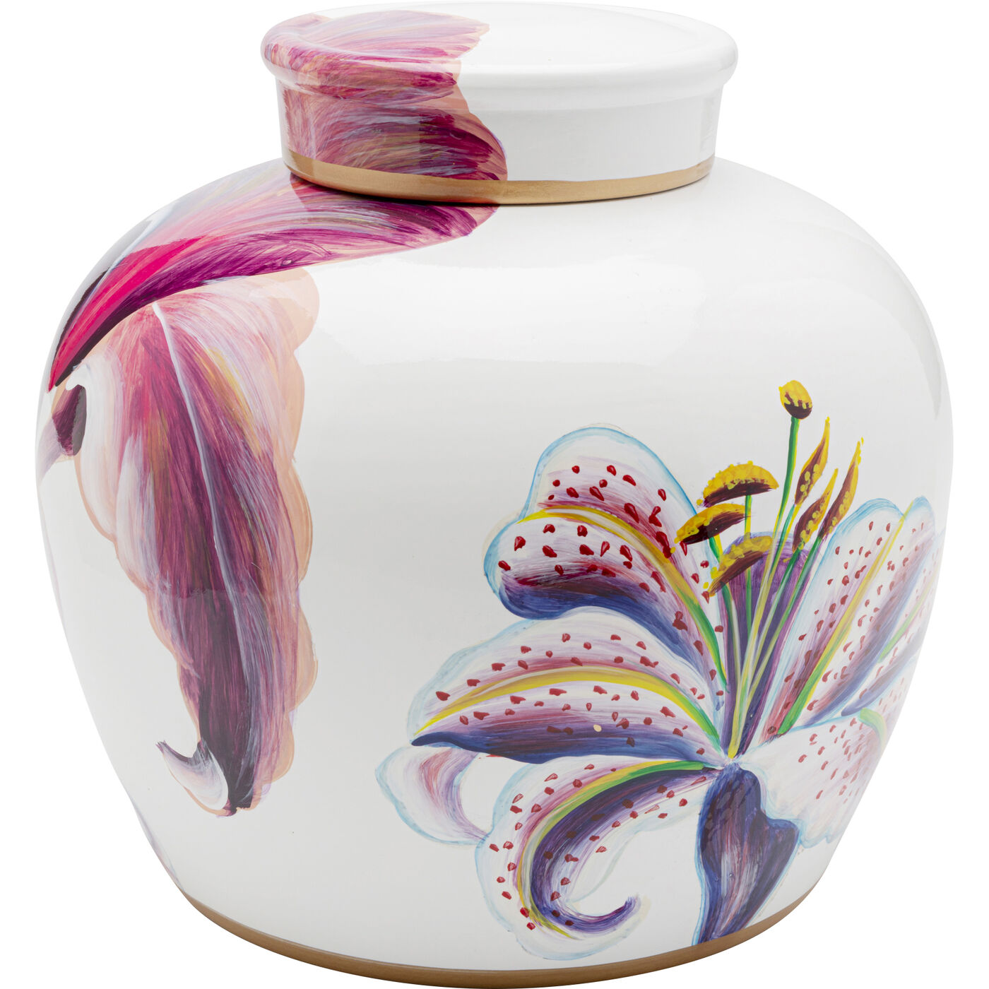 Банка декоративная Lillies Pink Ø27cm