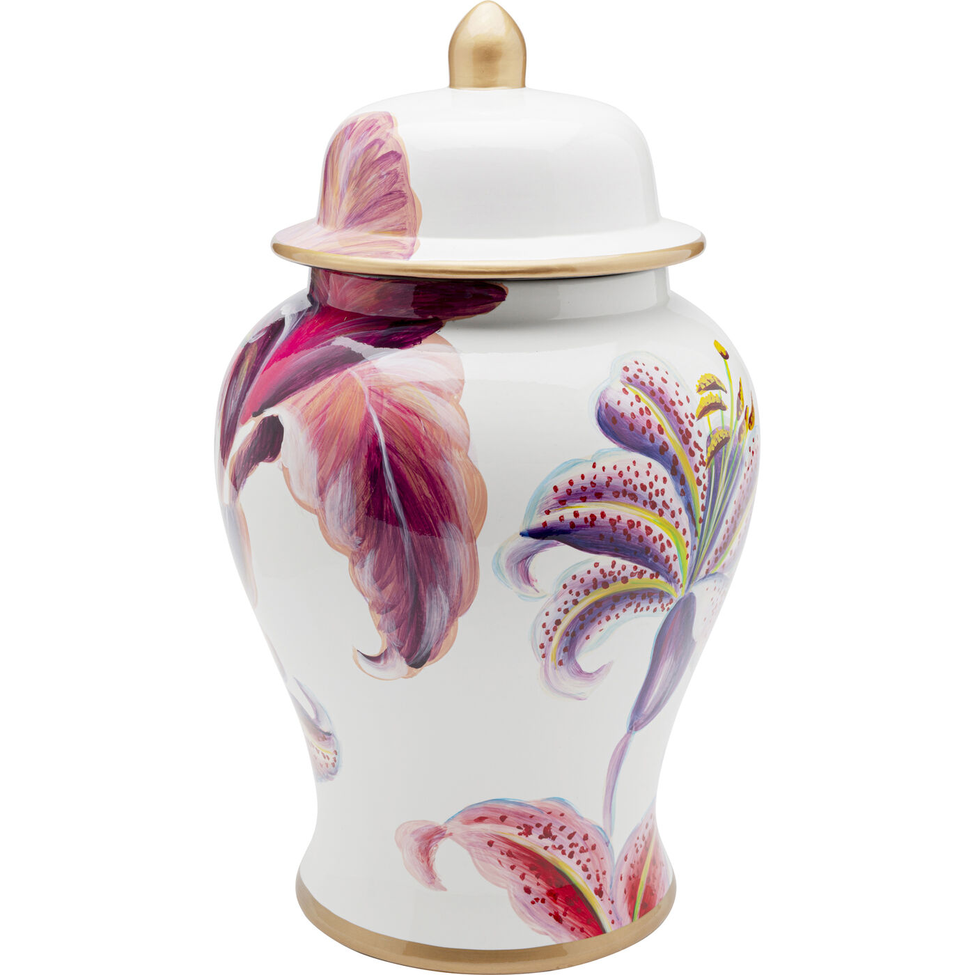 Банка декоративная Lillies Pink Ø26cm