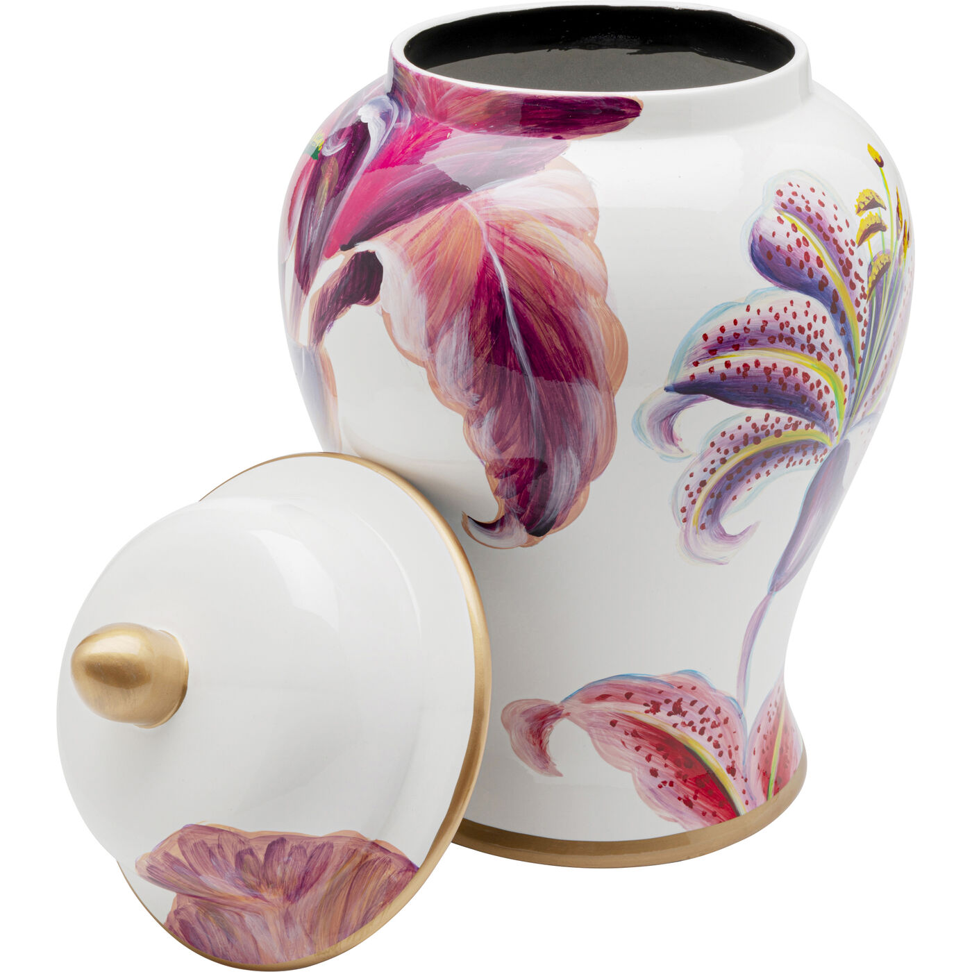 Банка декоративная Lillies Pink Ø26cm