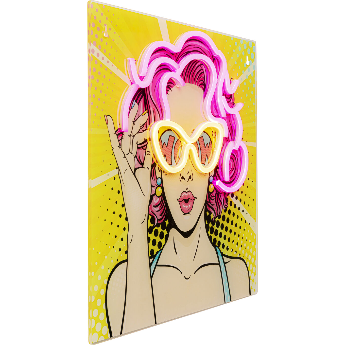 Картина стеклянная Beauty LED 39x39cm