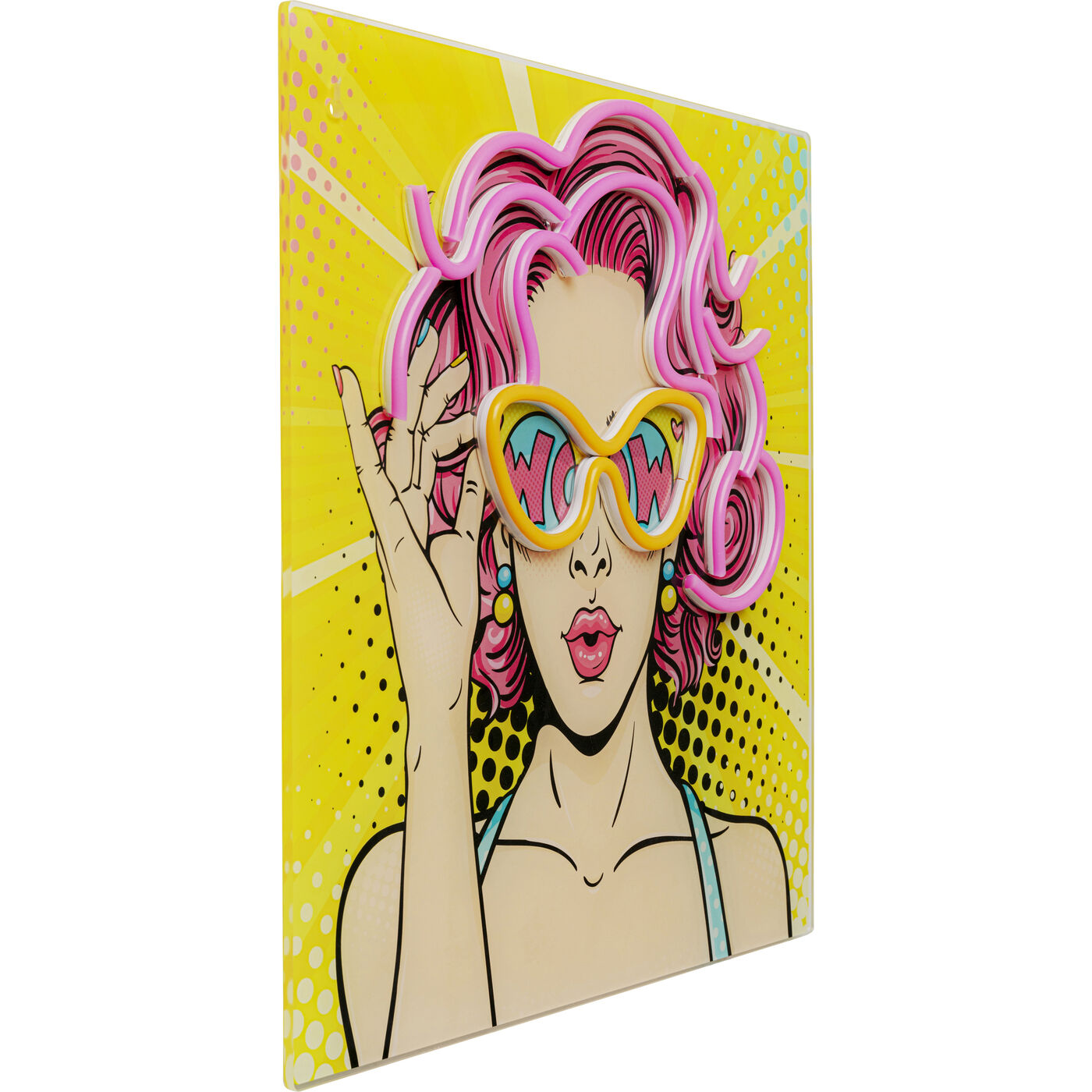 Картина стеклянная Beauty LED 39x39cm