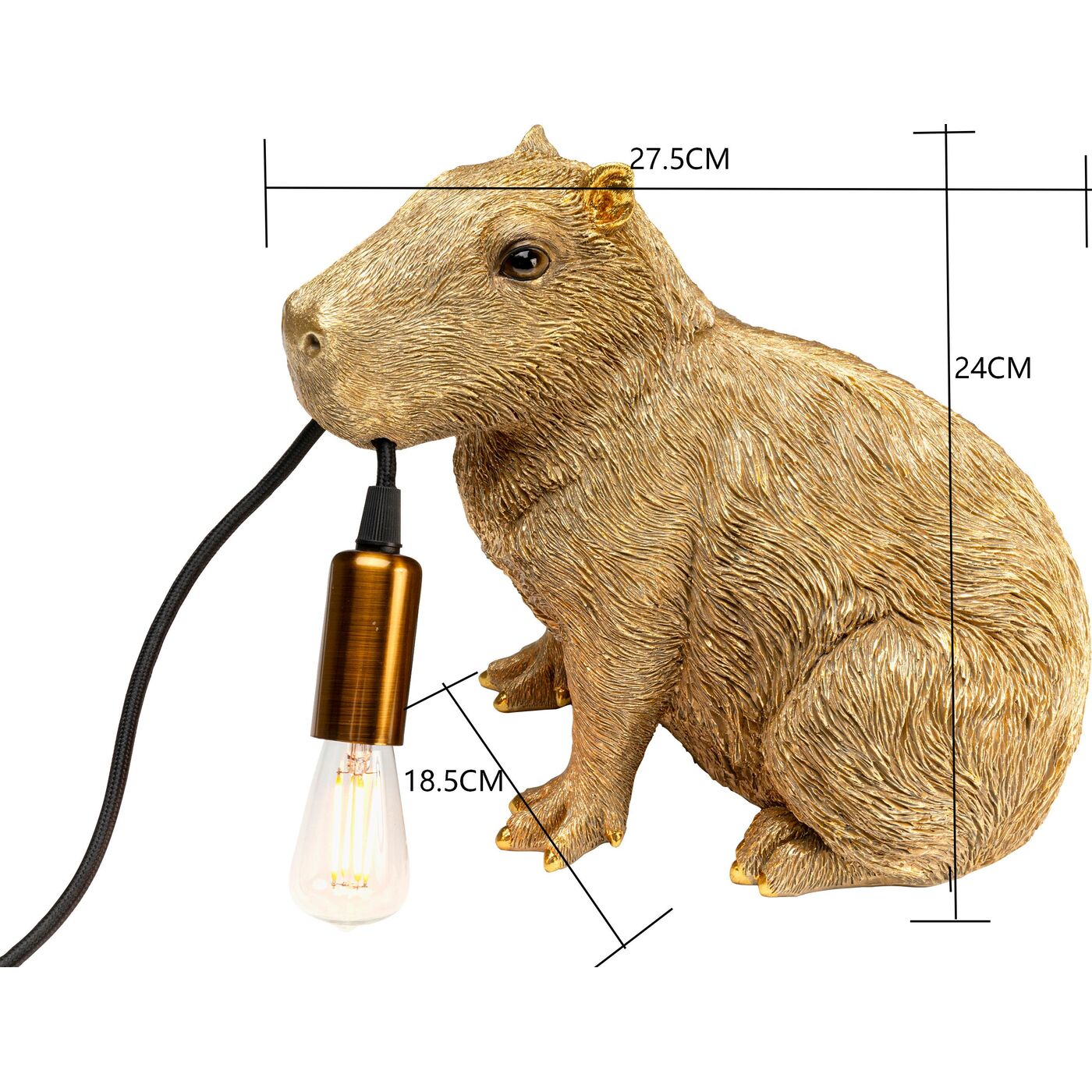 Светильник настольный Animal Capybara 24cm