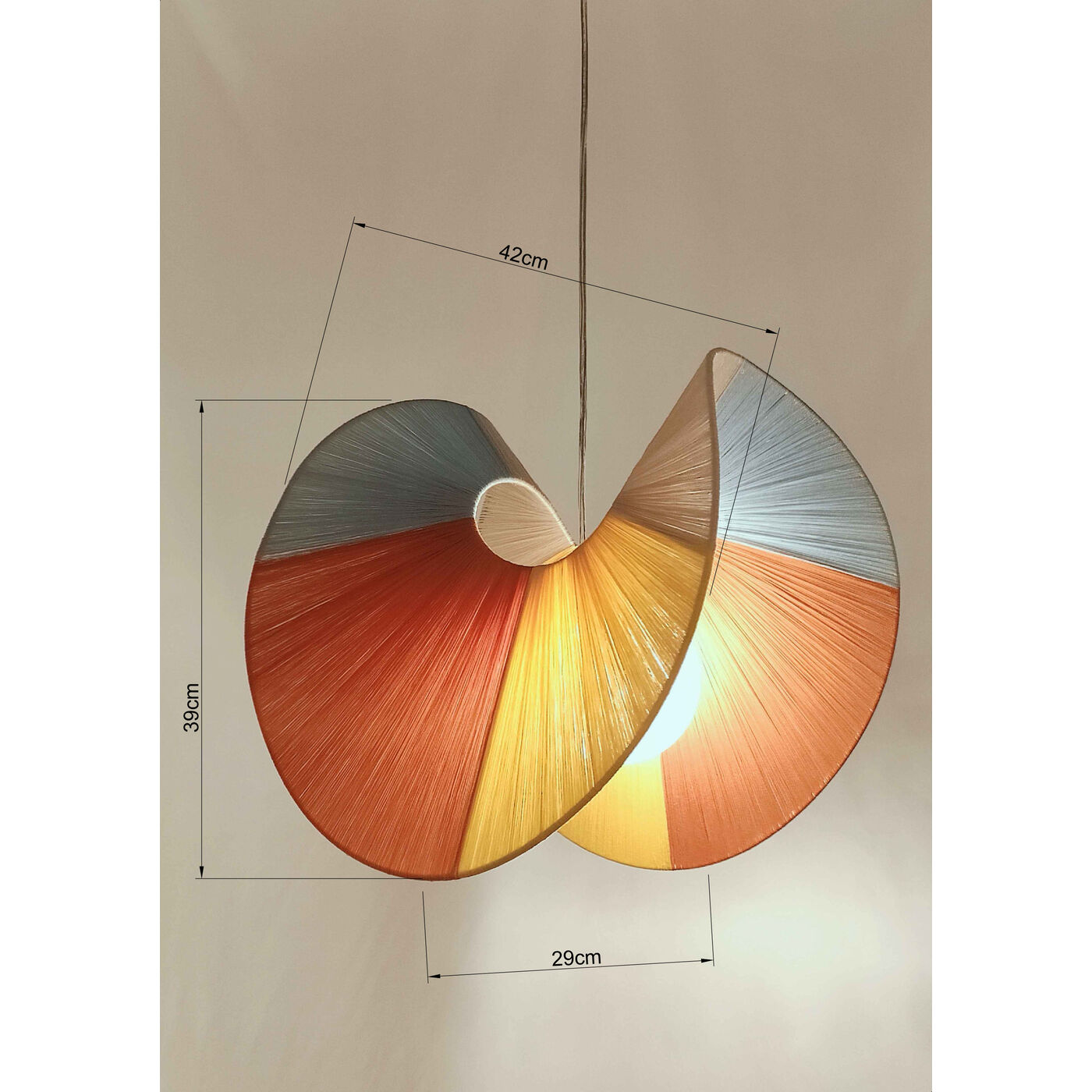 Светильник подвесной Sella Beige 150cm