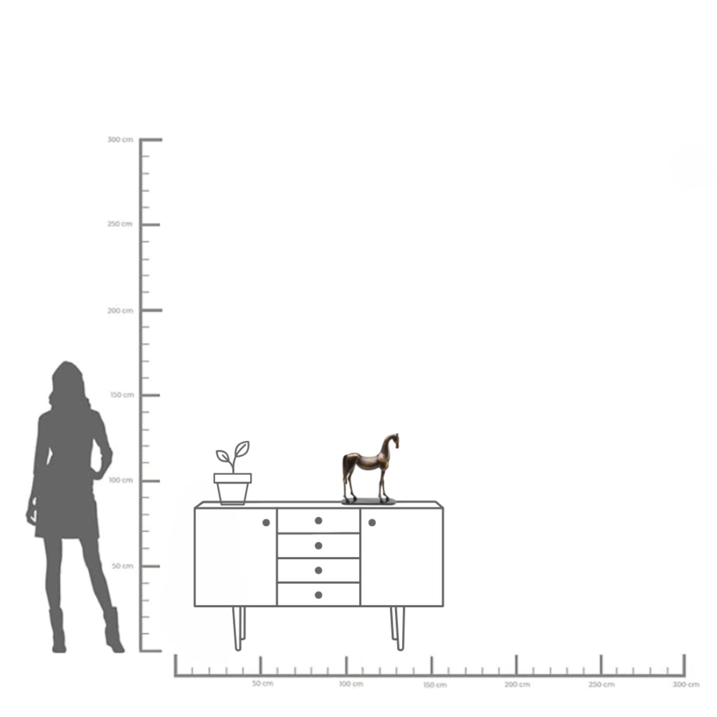Фигура декоративная Modern Horse 42cm