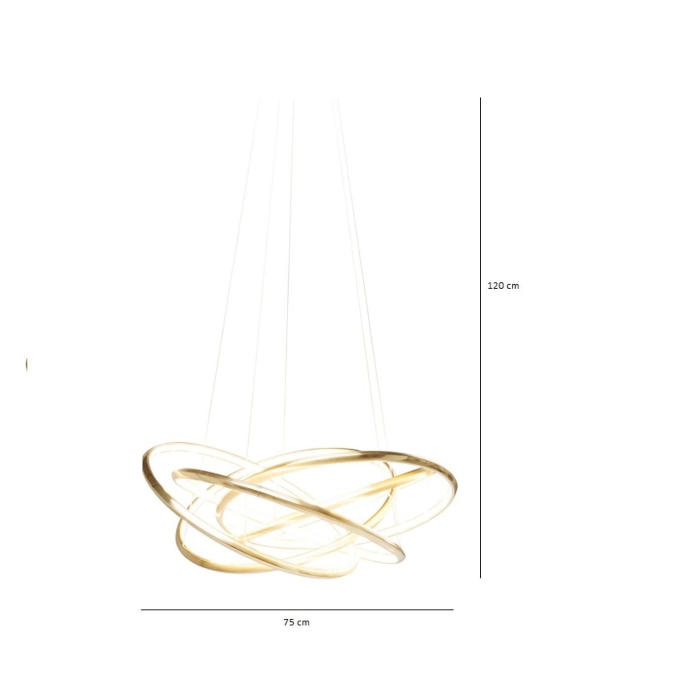 Светильник подвесной Saturn LED Gold Big