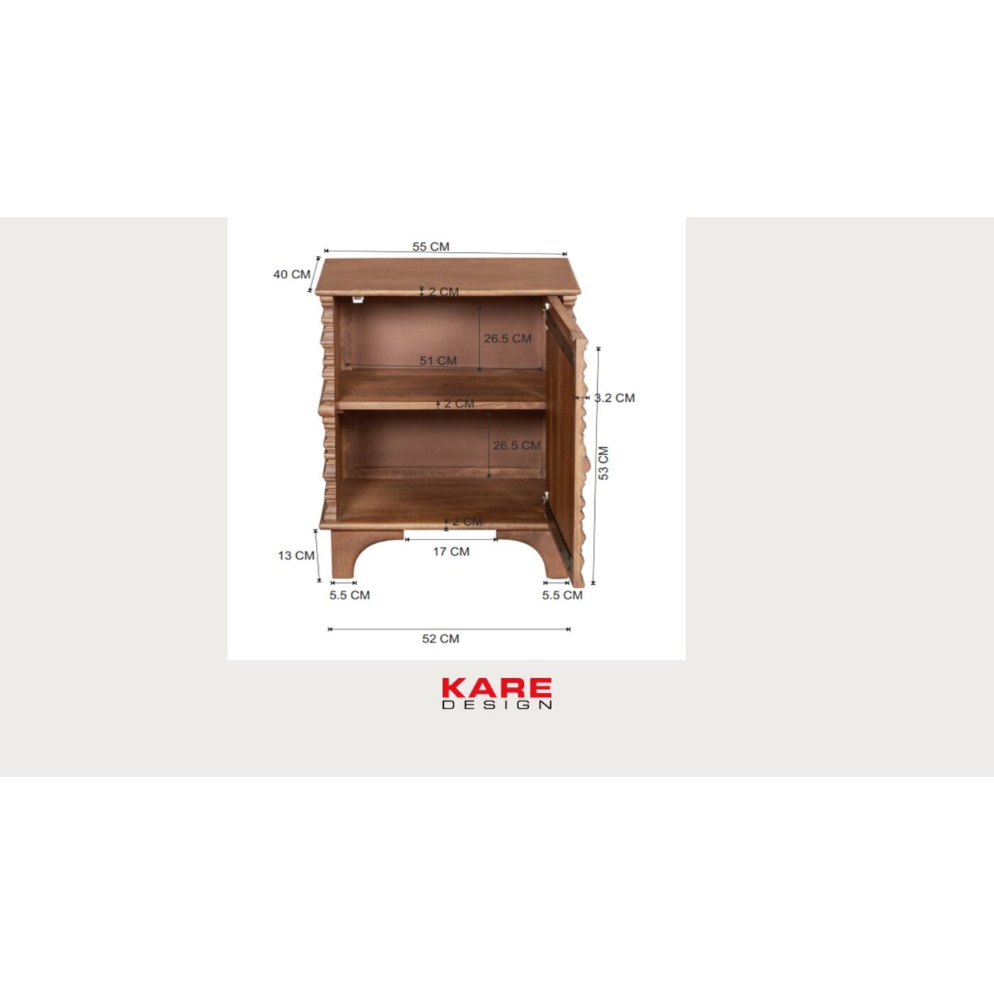 Комод Small Santos 55x70cm