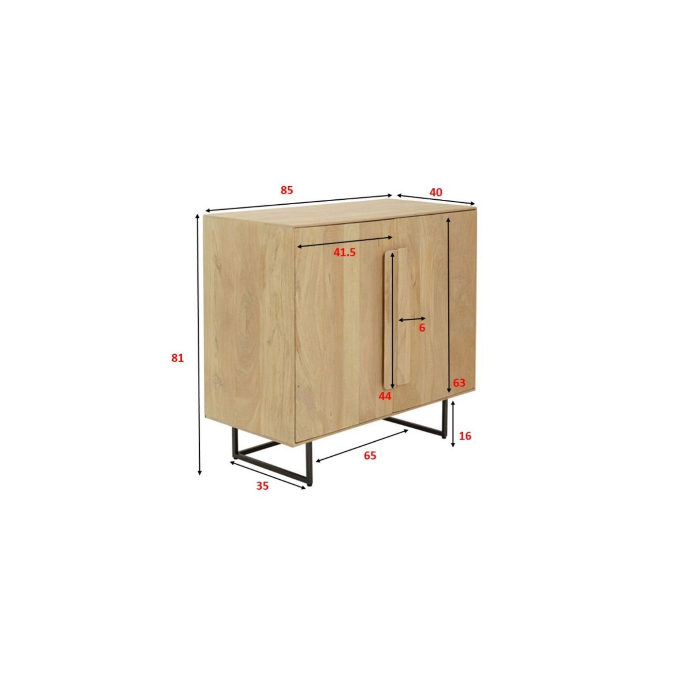 Комод Mulino Doors 85x81cm