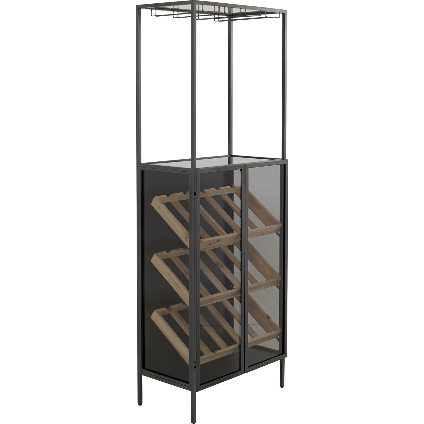 Винная полка Lisboa Bar Black 60x170cm