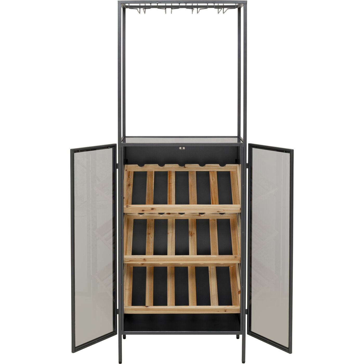 Винная полка Lisboa Bar Black 60x170cm