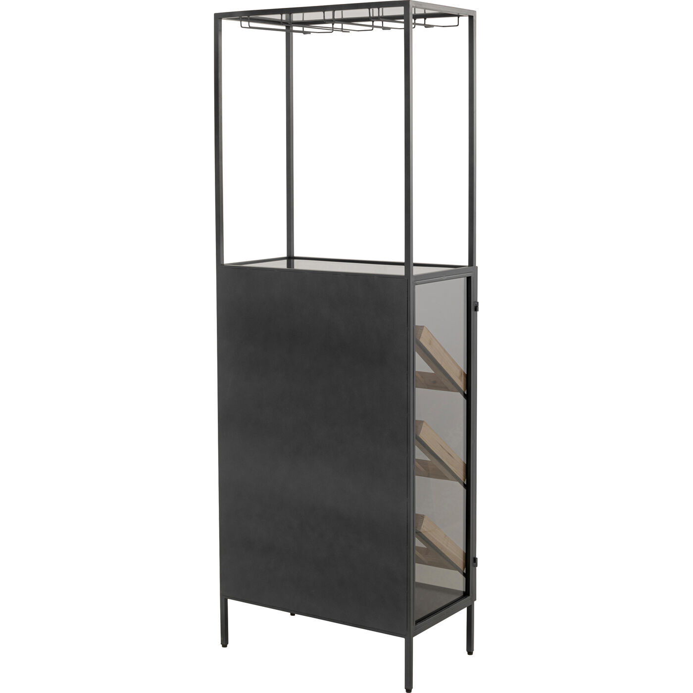 Винная полка Lisboa Bar Black 60x170cm