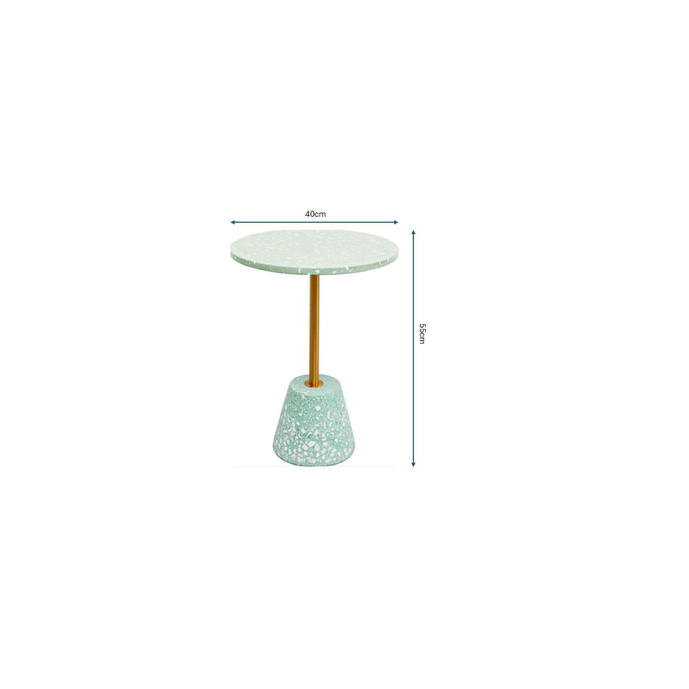 Приставной стол Amore Mint Ø40cm