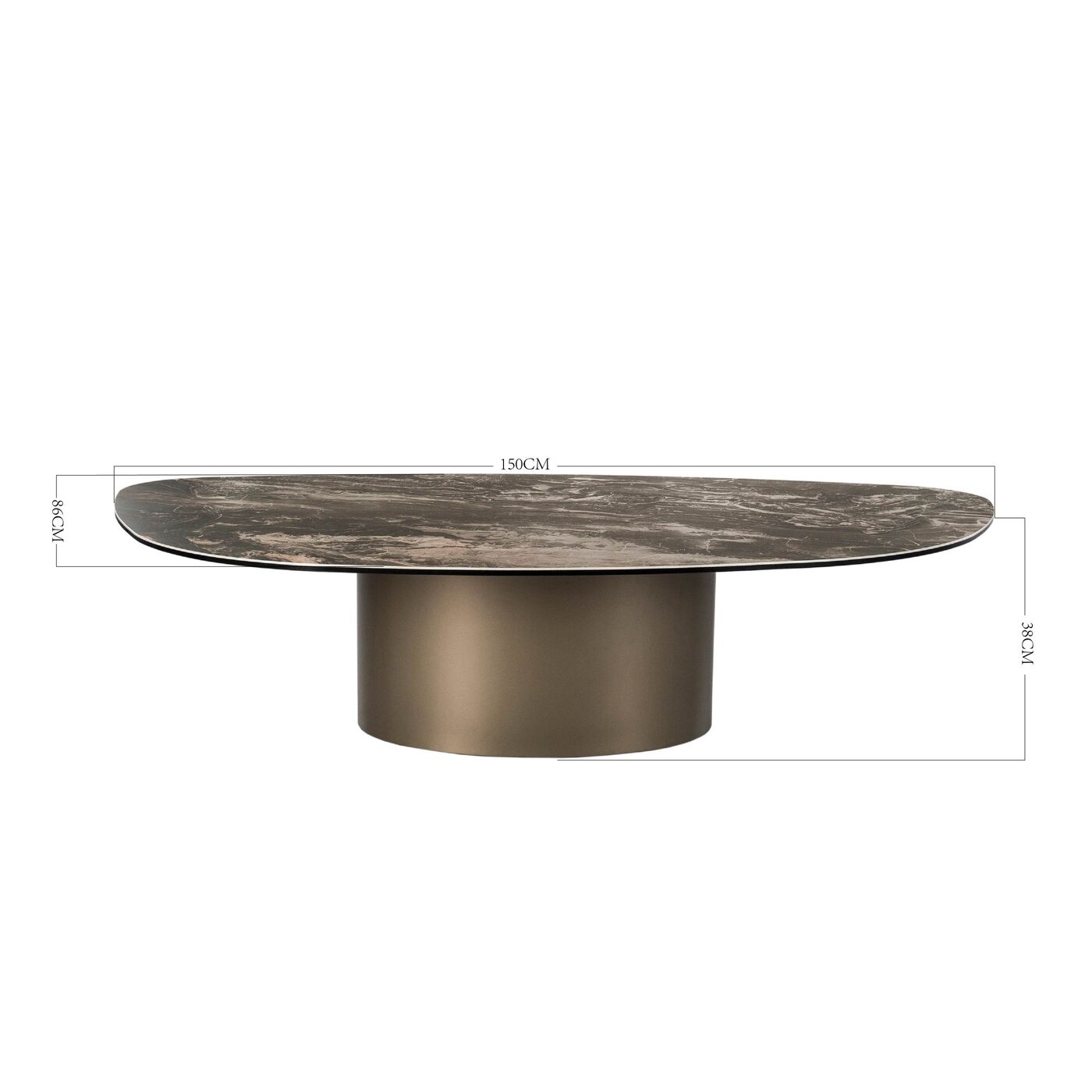 Стол кофейный Paso 150x86cm