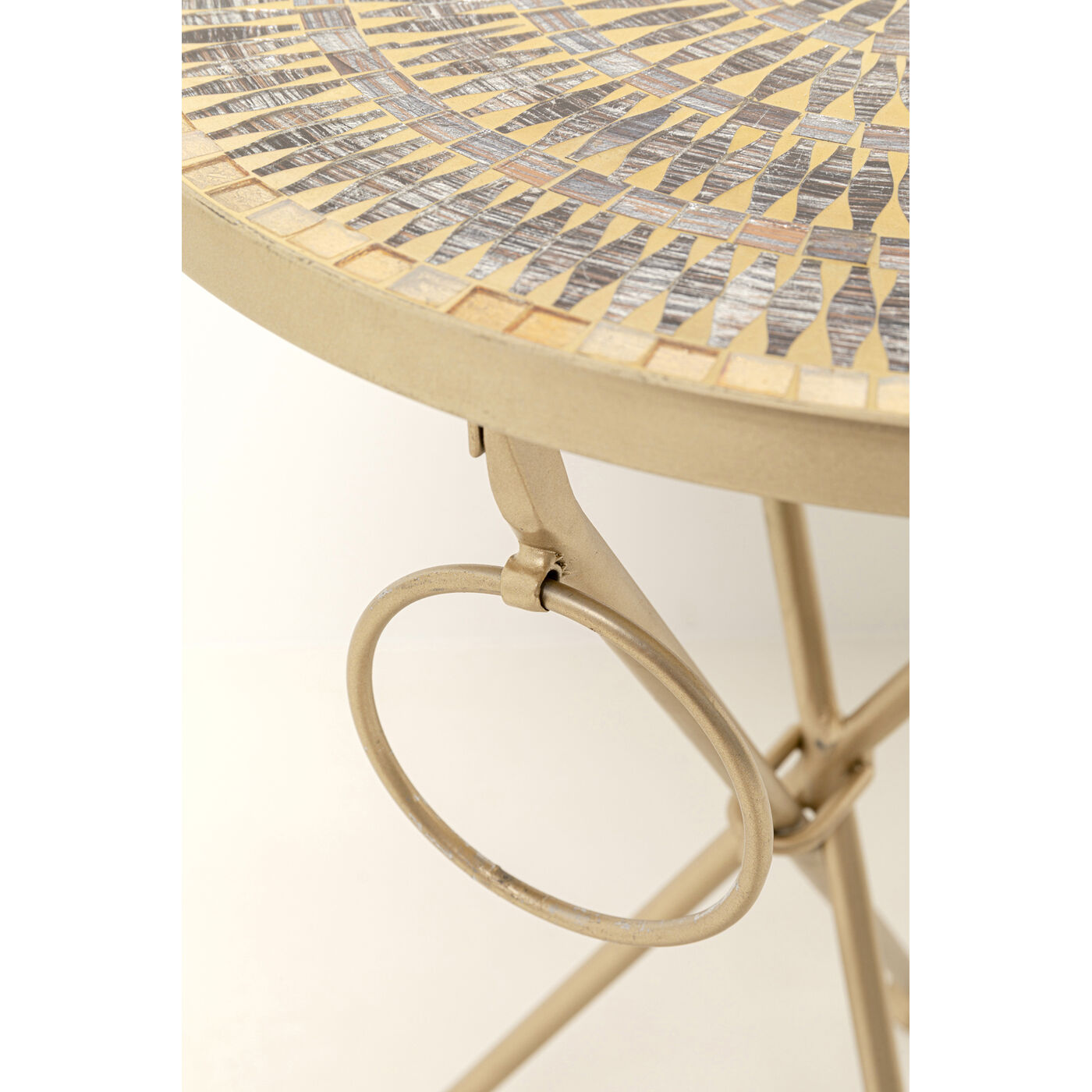 Приставной стол Clack Mosaic Brown Ø35cm