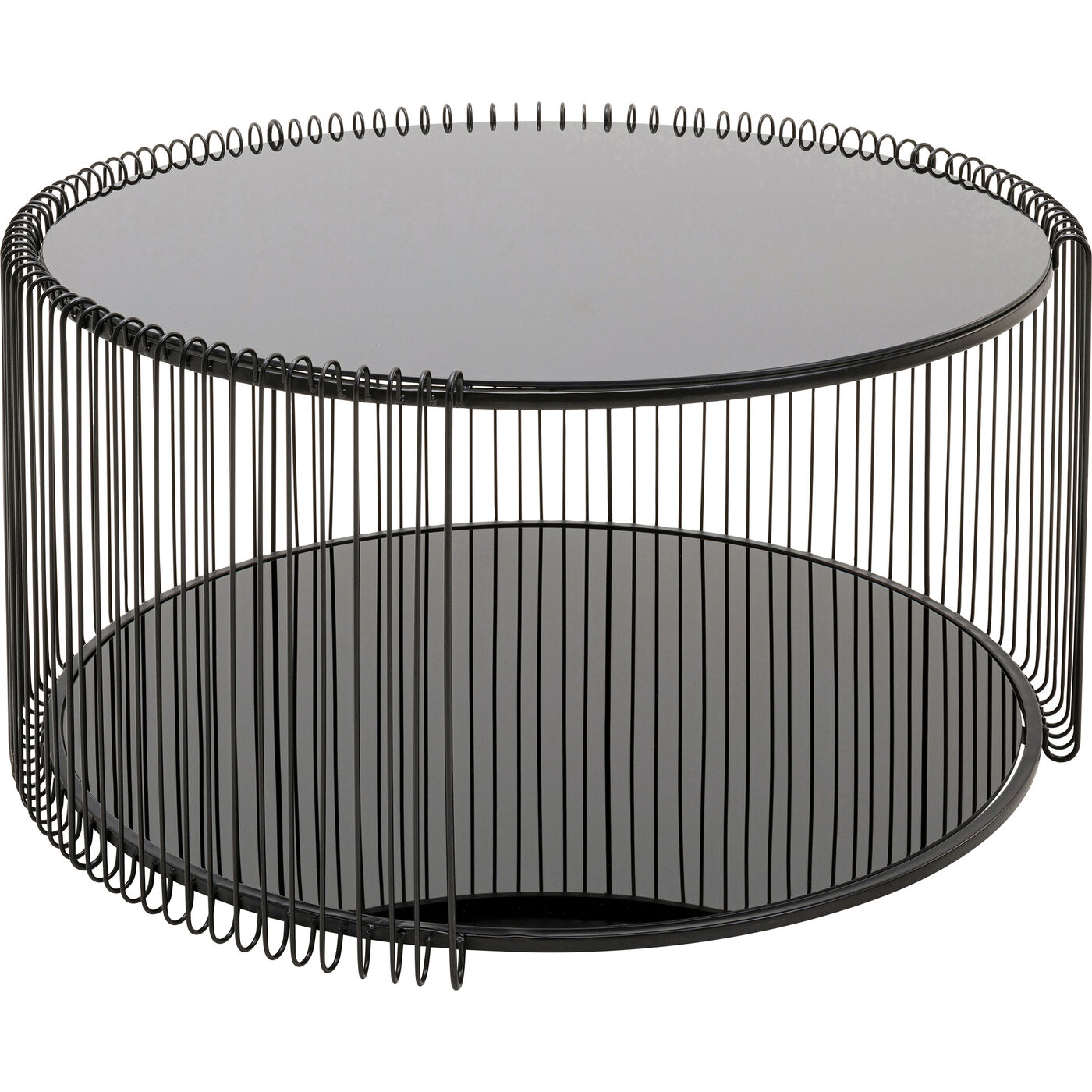 Стол кофейный Wire Double Black Ø80cm