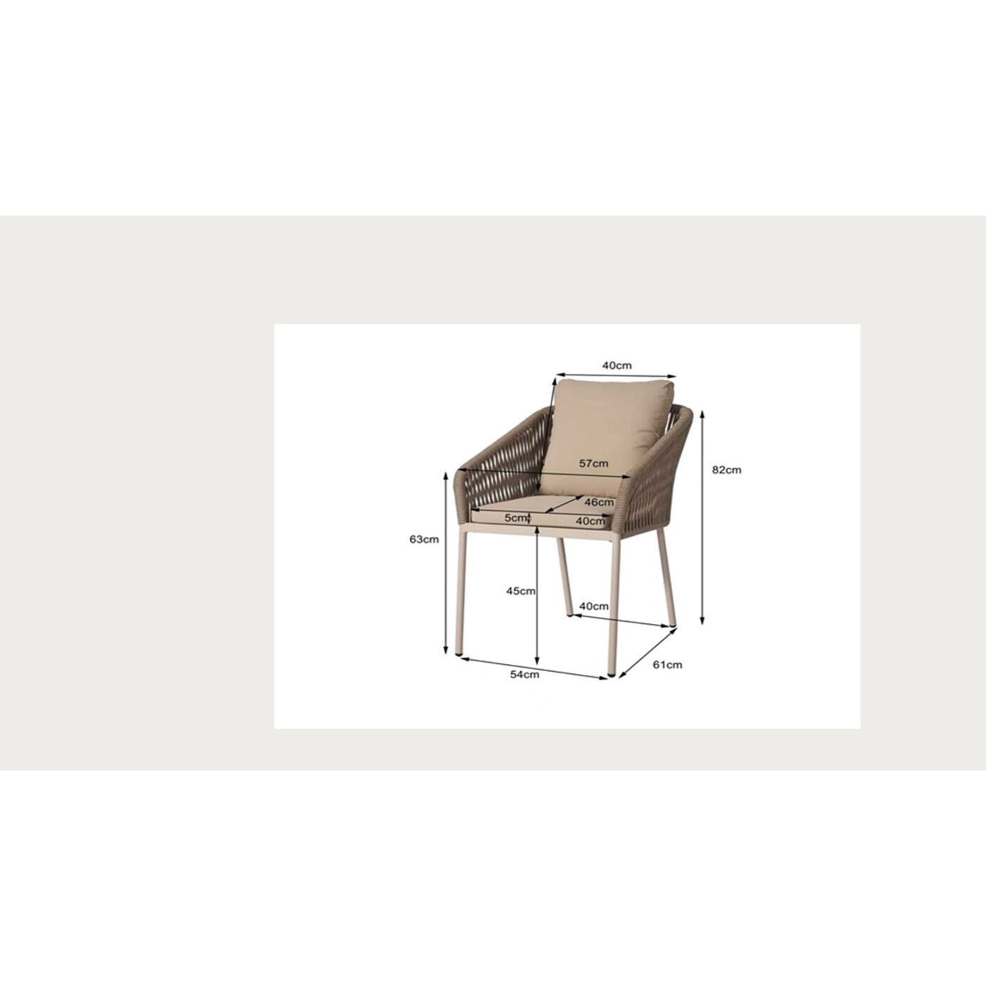 Стул Malta Slim Beige