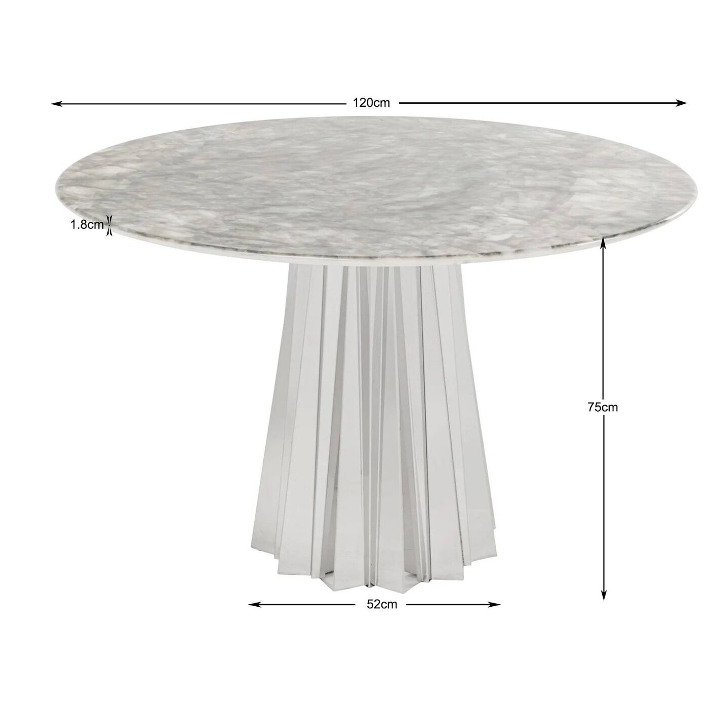 Стол Amora Stone Ø120cm