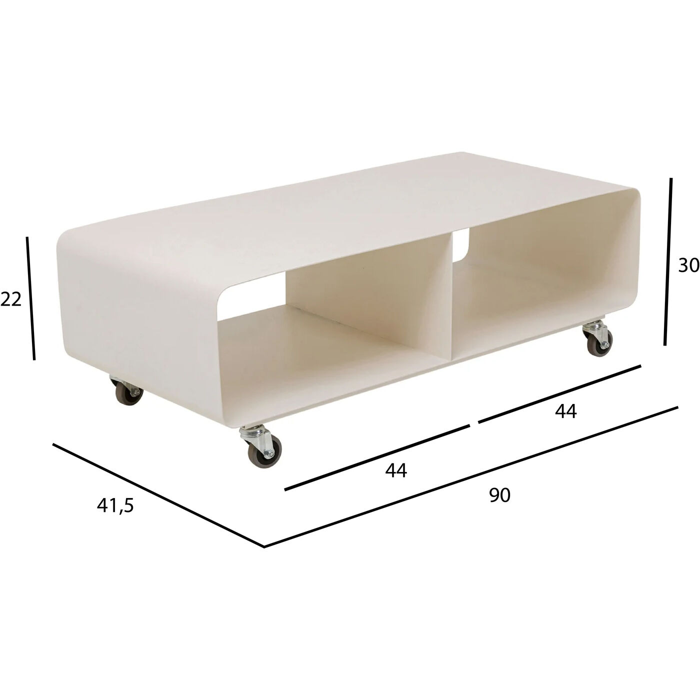 ТВ-тумба Lounge M Creme 90x30cm