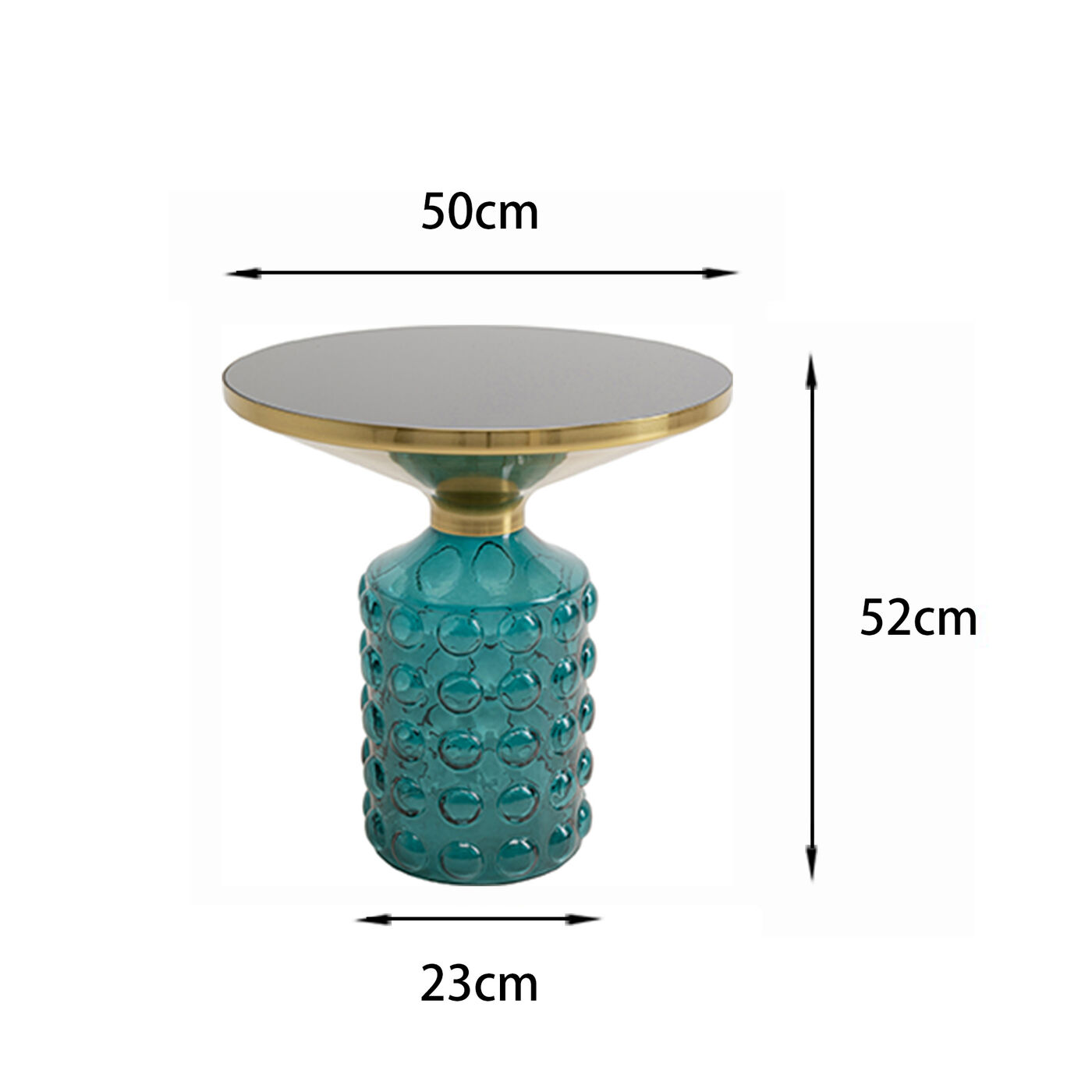 Стол приставной Lola Blue Ø50cm