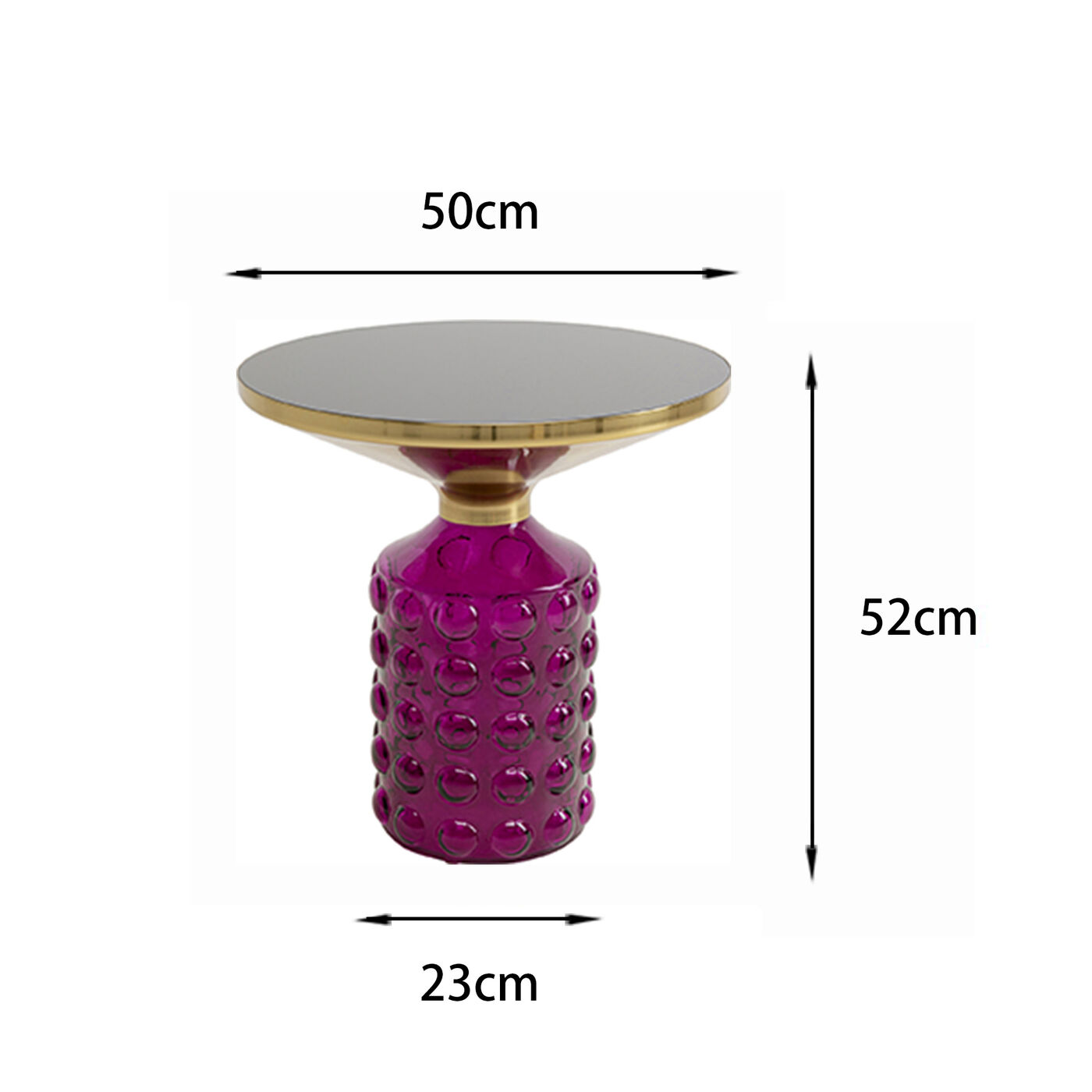 Стол приставной Lola Purple Ø50cm