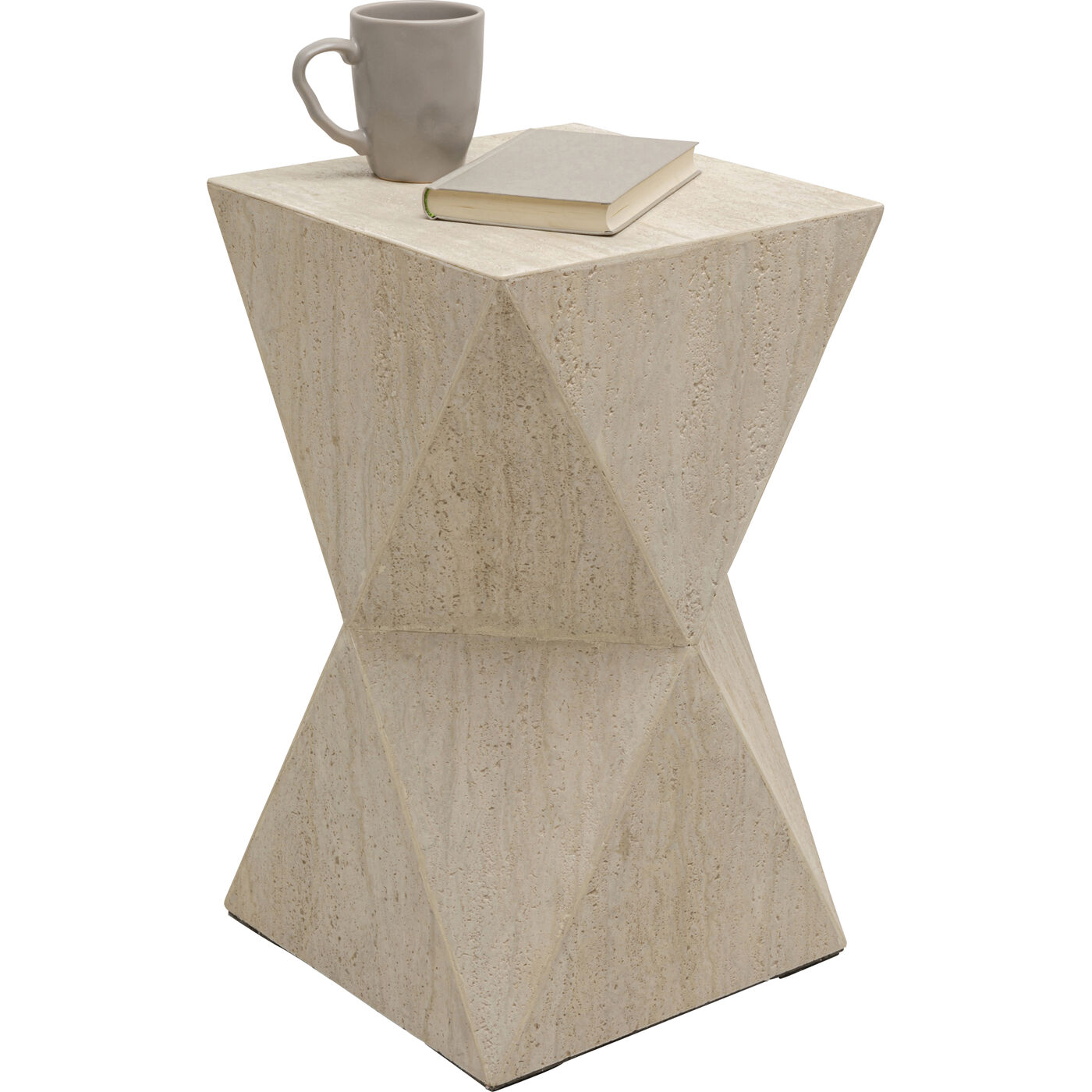 Стол приставной Luxury Triangle Travertine 54cm